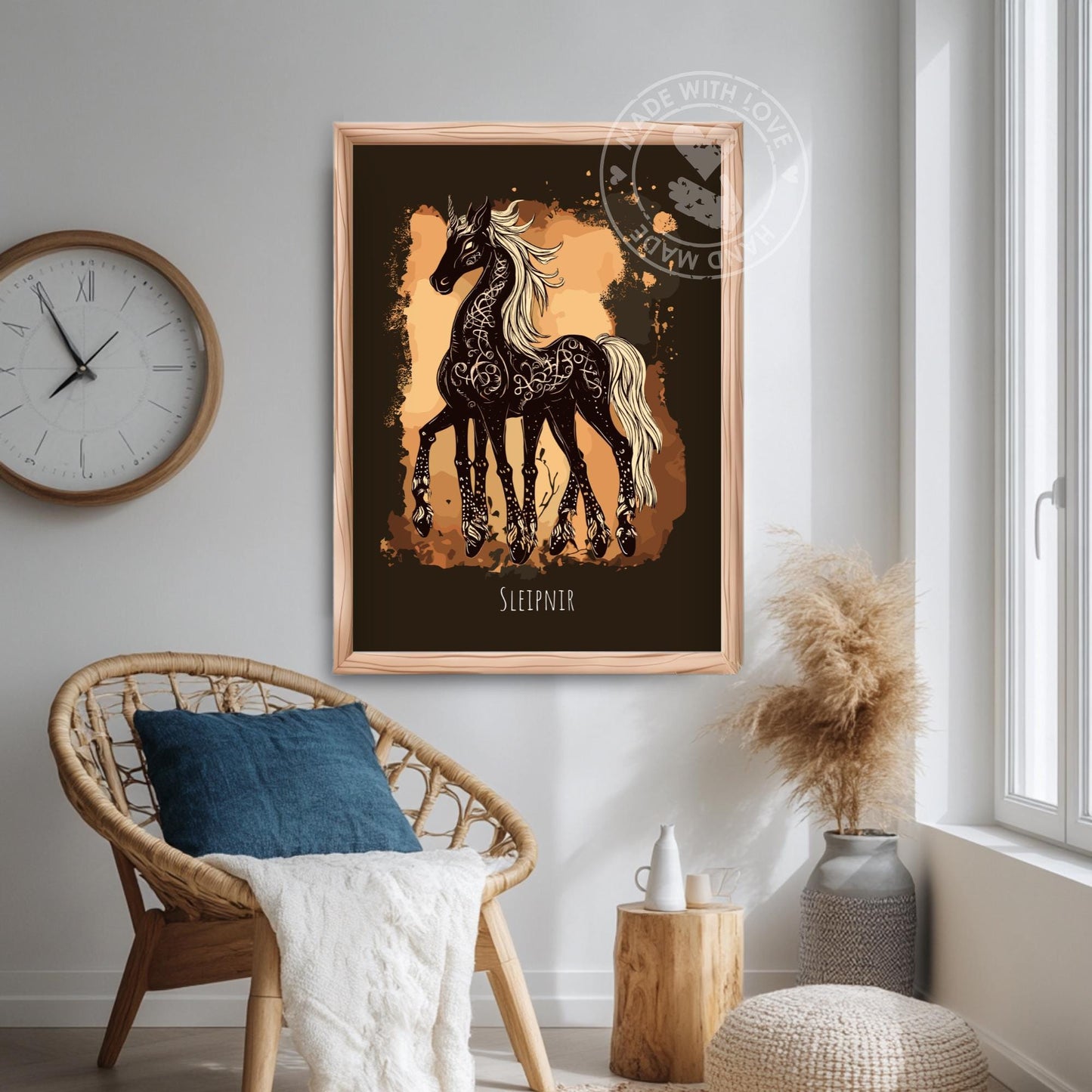 Sleipnir Norse Mythology poster