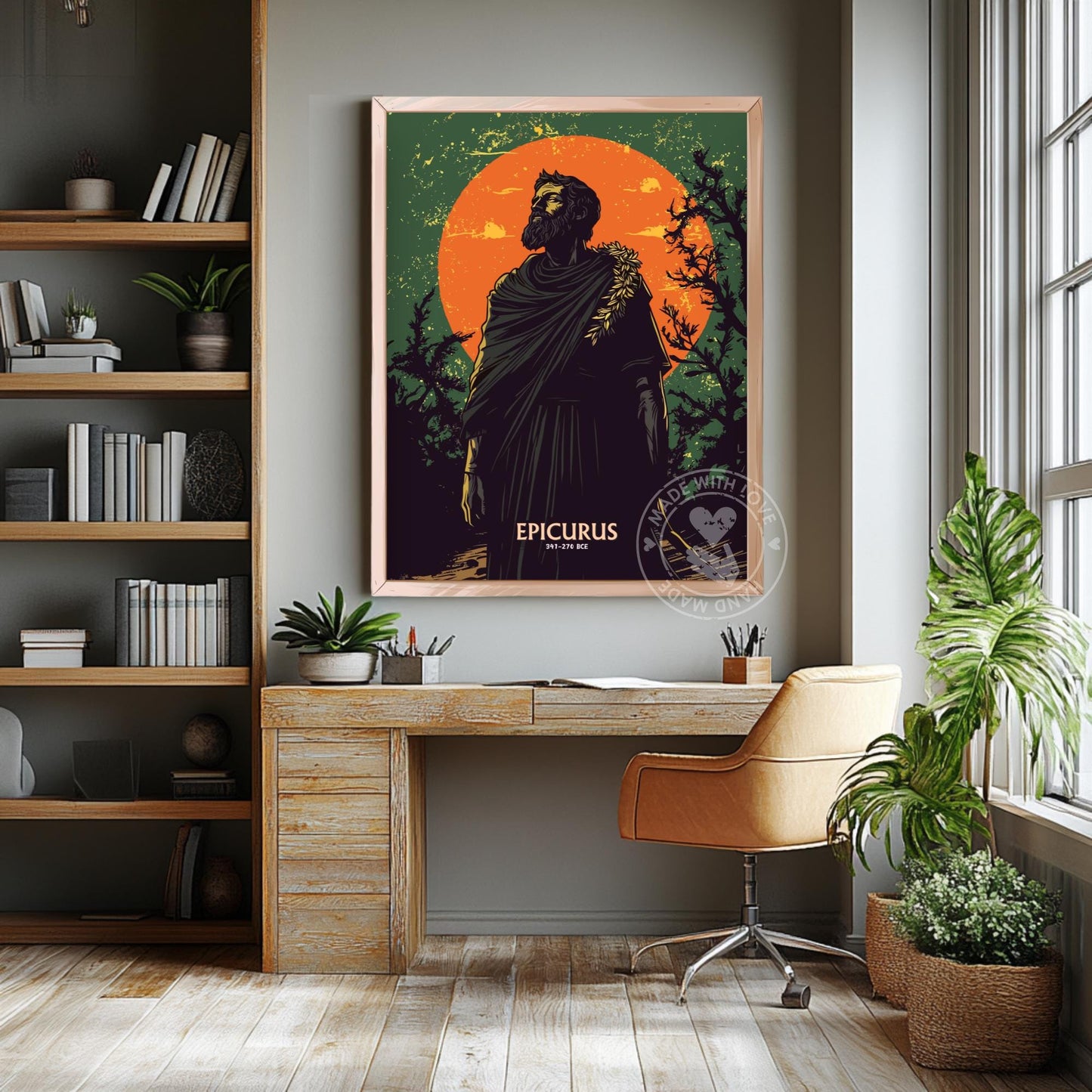 Epicurus Philosopher Art Print