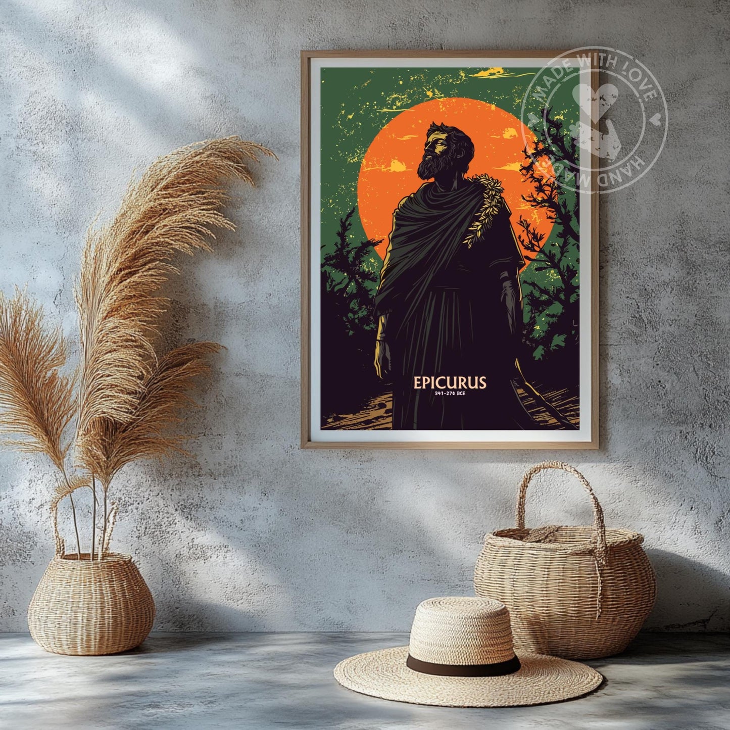 Epicurus Philosopher Art Print