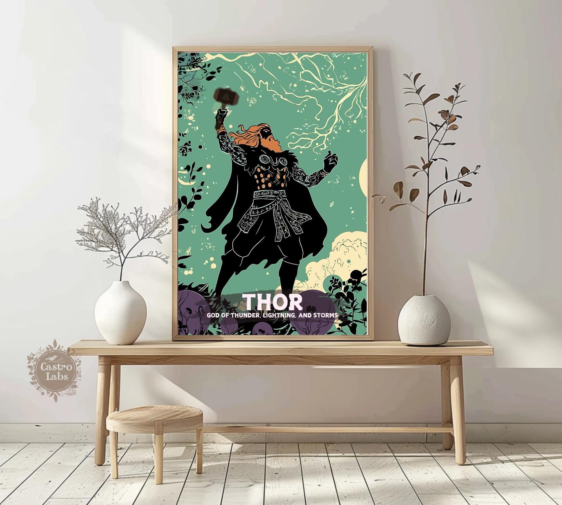 Thor God Poster