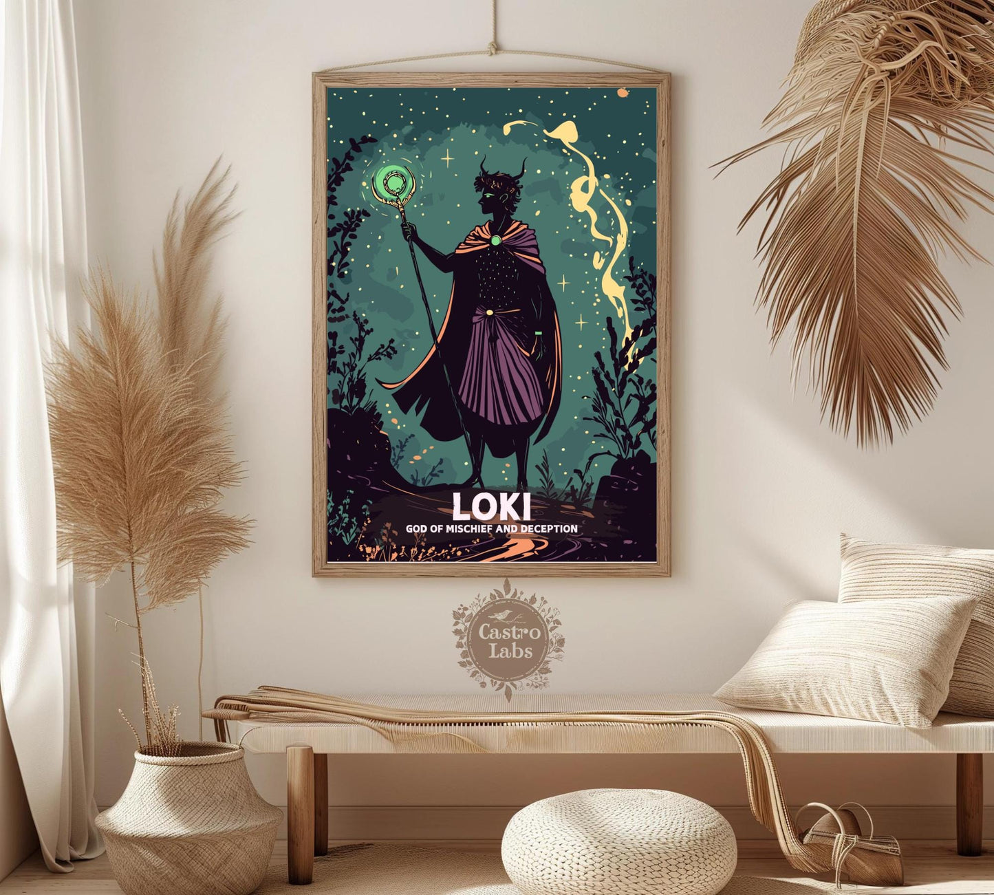 Odin God Poster