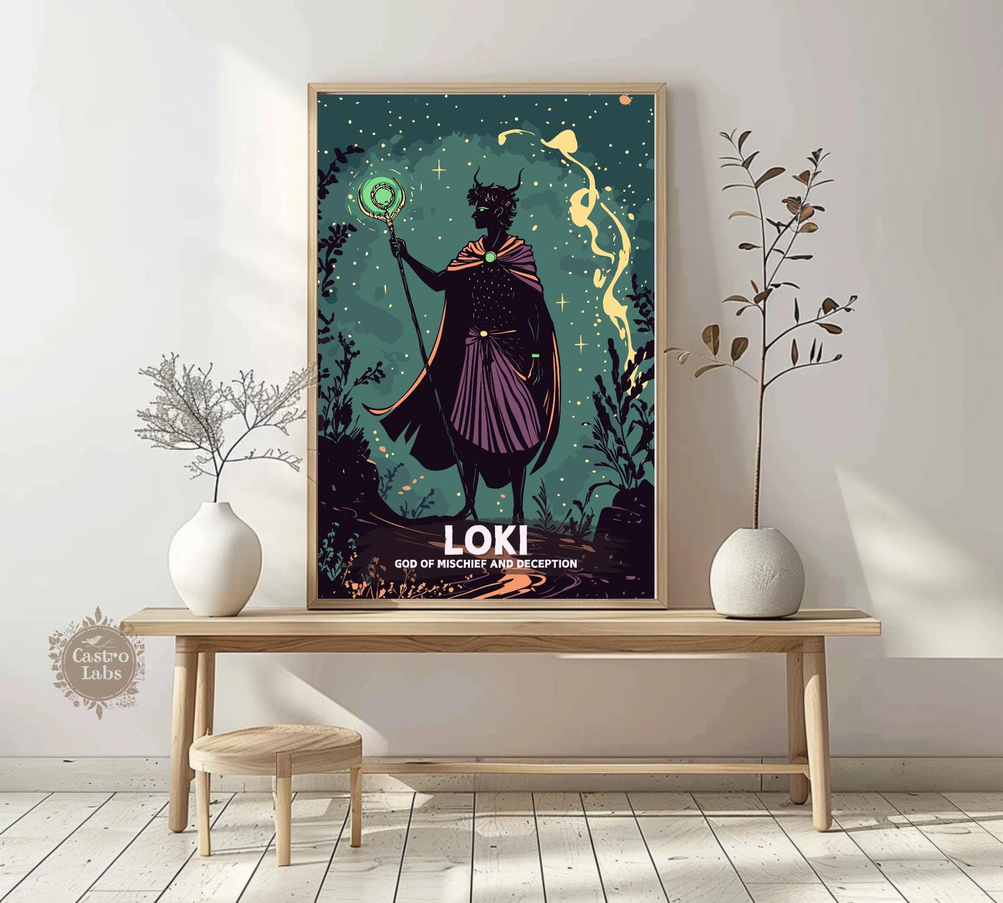 Odin God Poster
