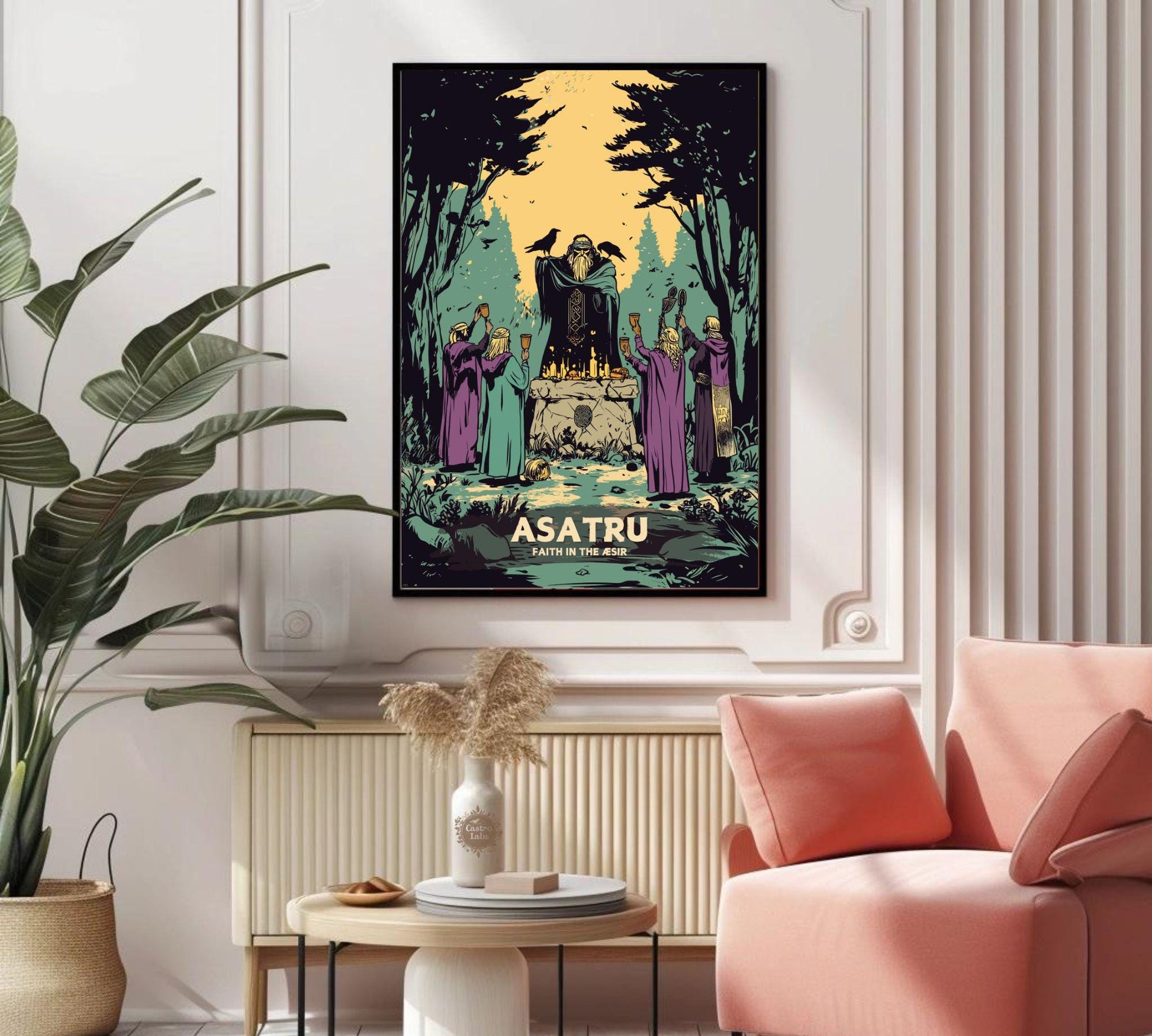 Asatru Artwork,  Norse Pagan Rituals Poster