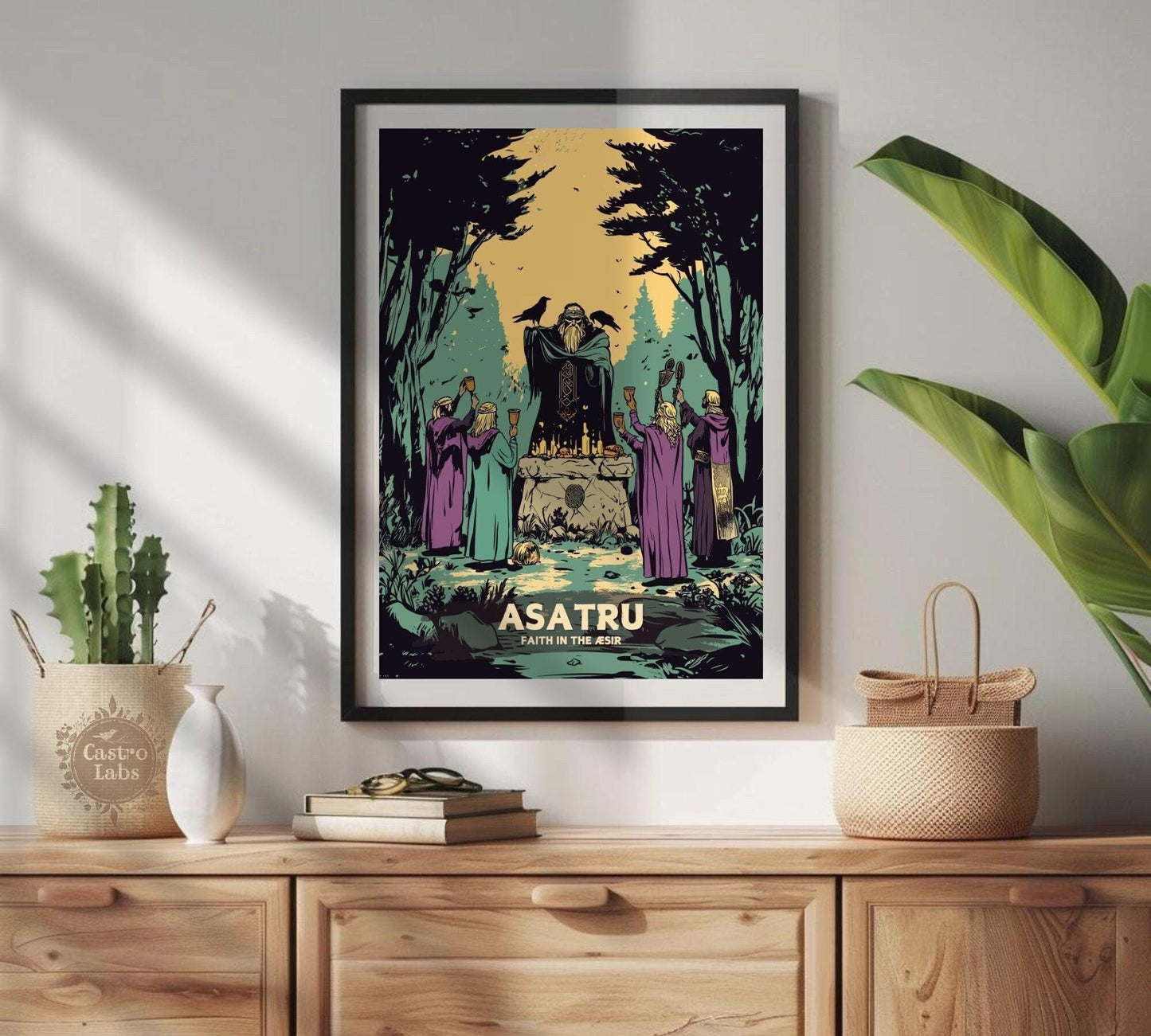 Asatru Artwork, Norse Pagan Rituals Poster