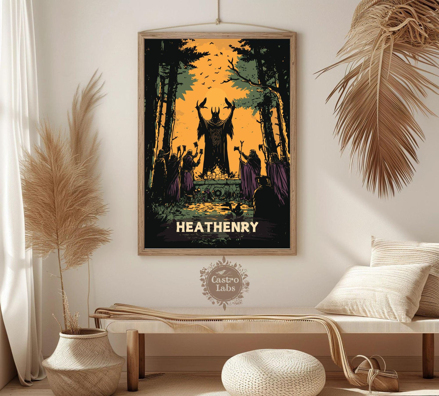 Heathenry Artwork, Norse Pagan Rituals Poster