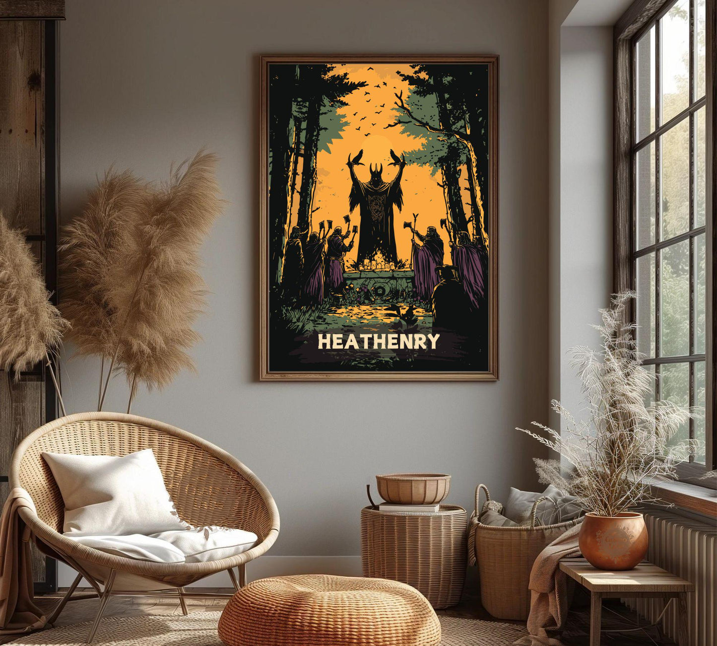 Heathenry Artwork, Norse Pagan Rituals Poster
