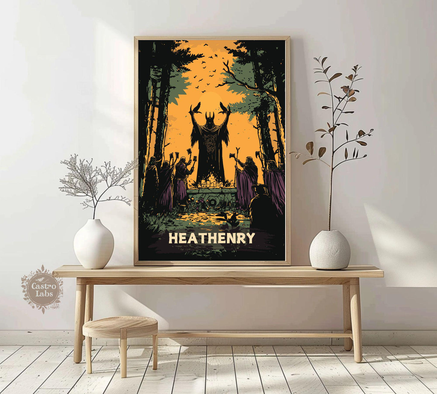 Heathenry Artwork, Norse Pagan Rituals Poster