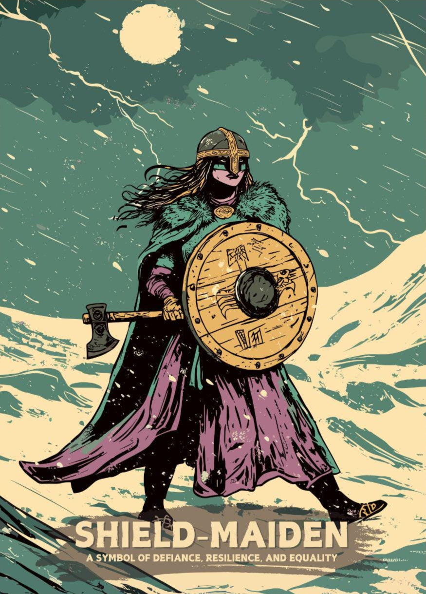Shield Maiden Poster, Female Viking