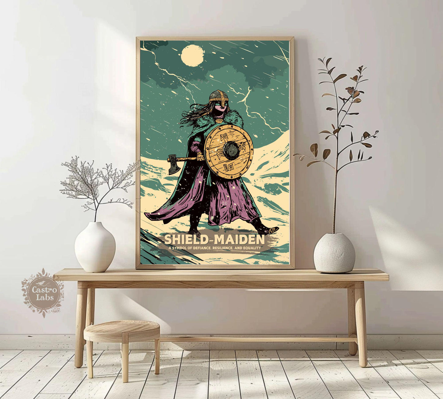 Shield Maiden Poster, Female Viking