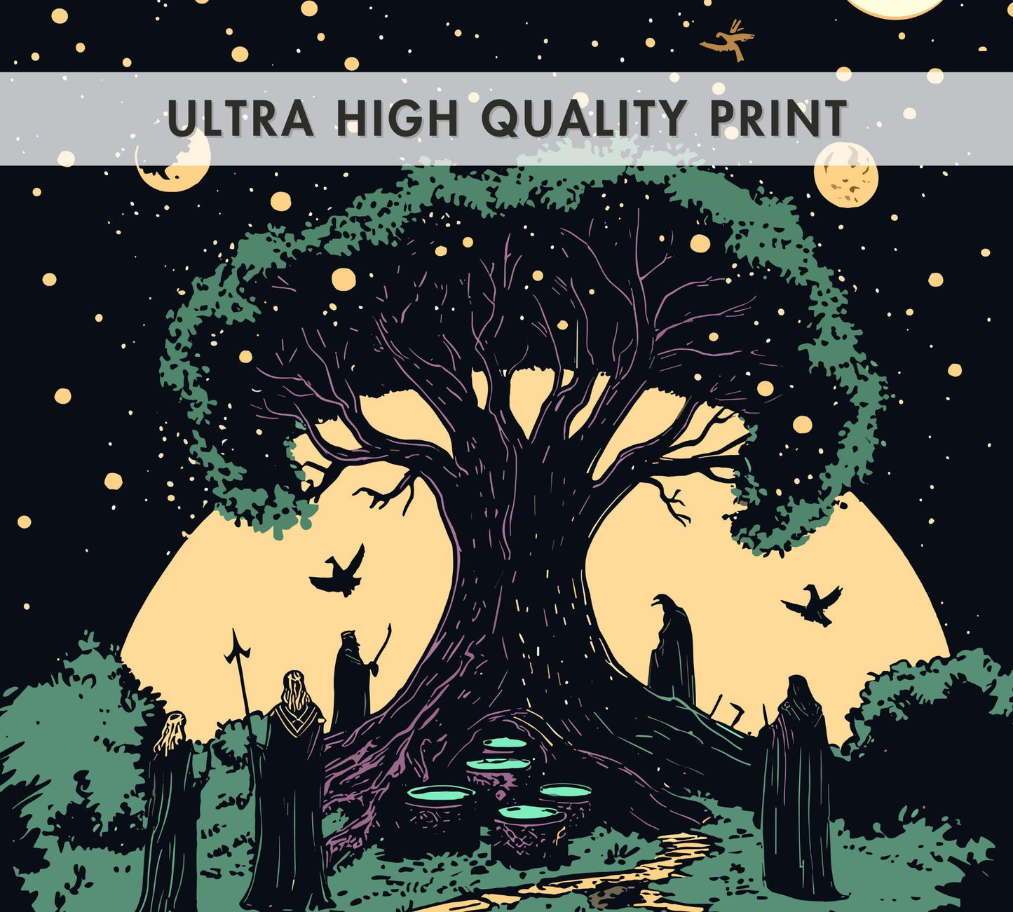 The Prose Edda Poster, Norse Folklore Artwork