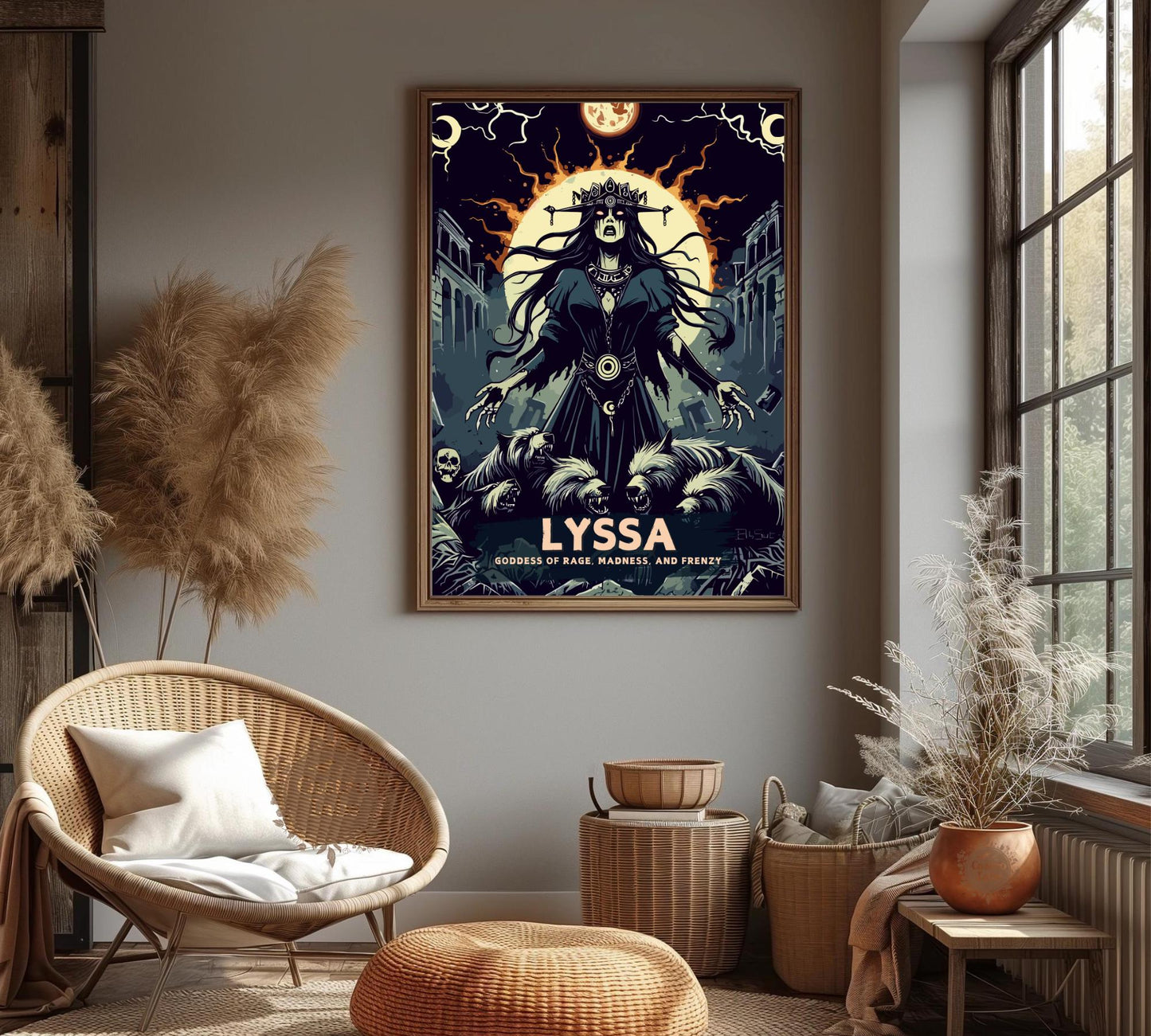 Lyssa Goddess Poster, Greek Goddess Lyssa