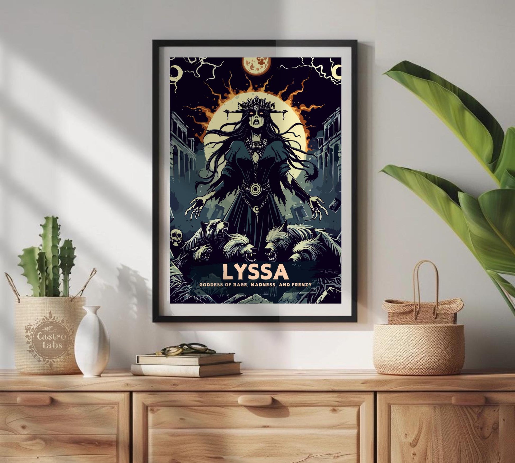 Lyssa Goddess Poster, Greek Goddess Lyssa