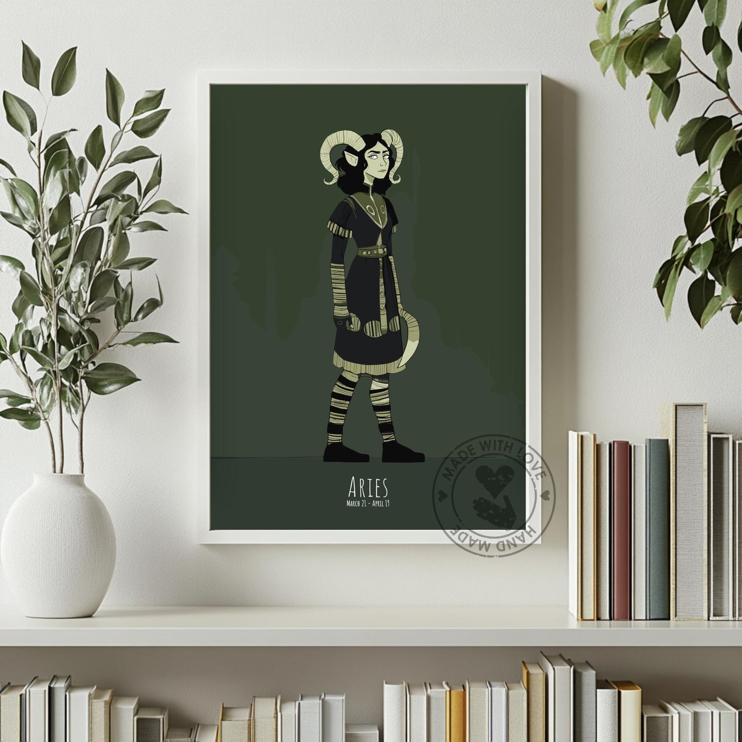 Aries Zodiac Sign Poster