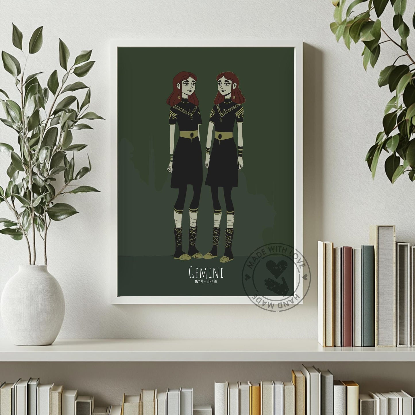 Gemini Zodiac Sign Poster