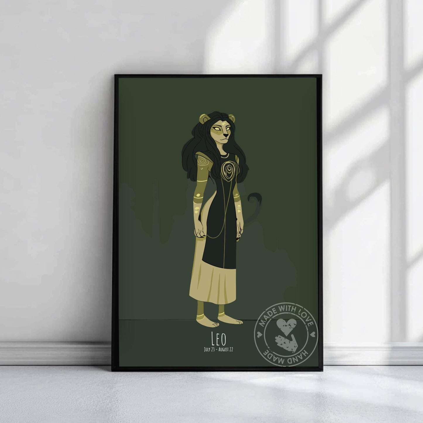 Leo Zodiac Sign Poster