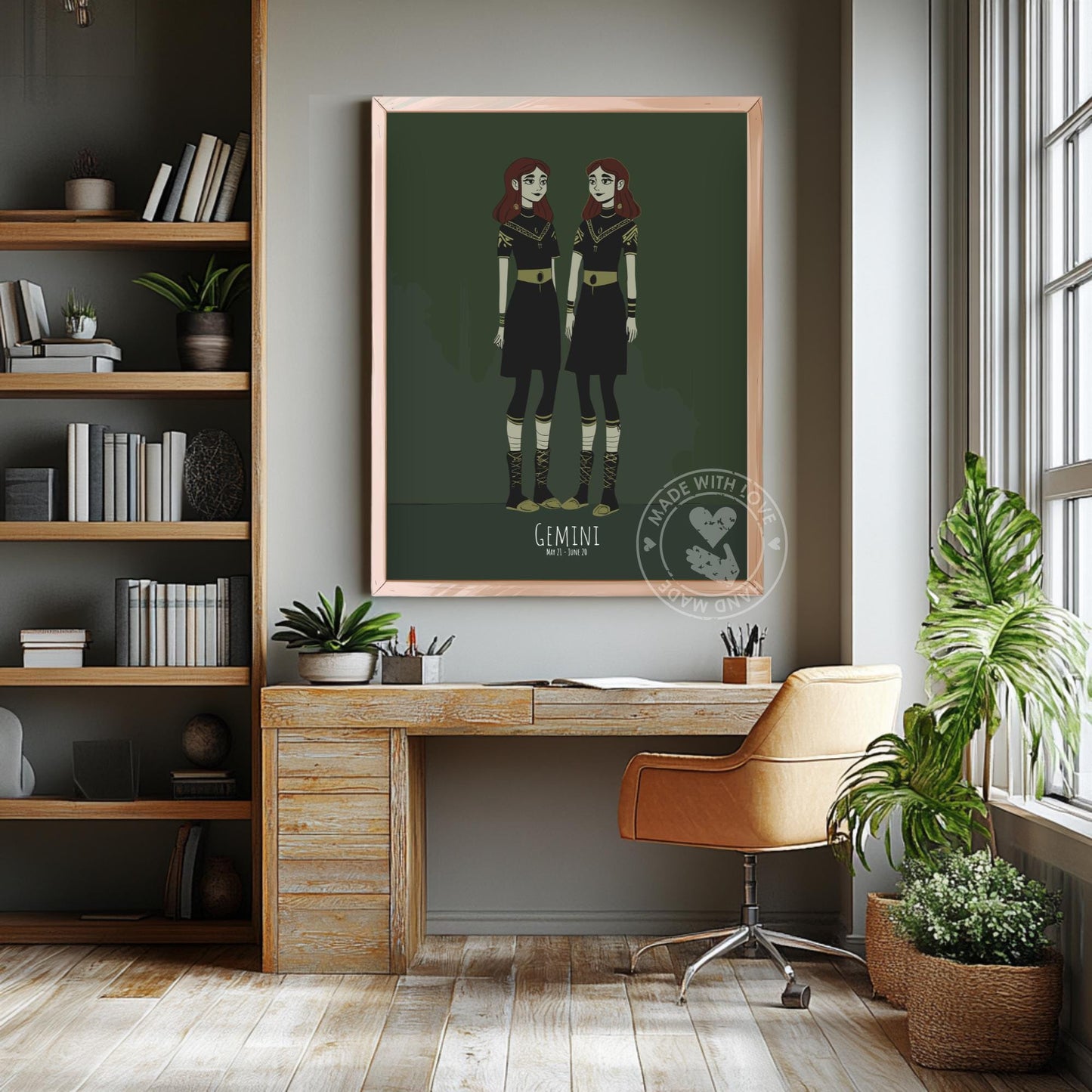 Gemini Zodiac Sign Poster