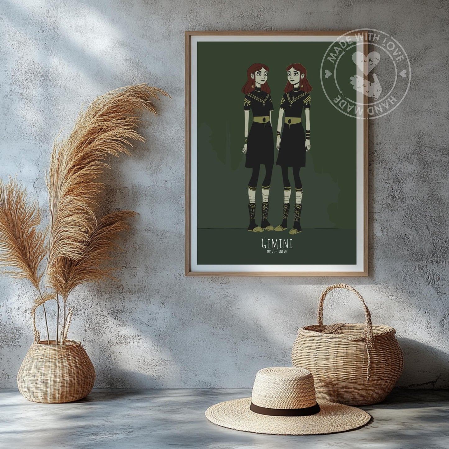 Gemini Zodiac Sign Poster