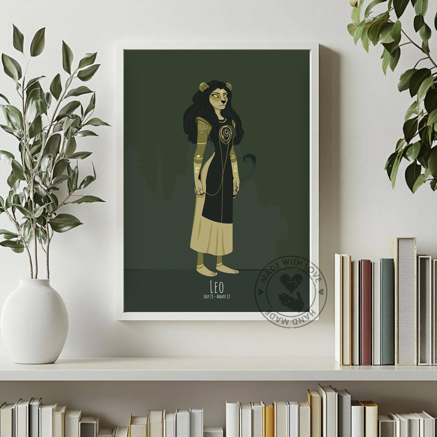 Leo Zodiac Sign Poster