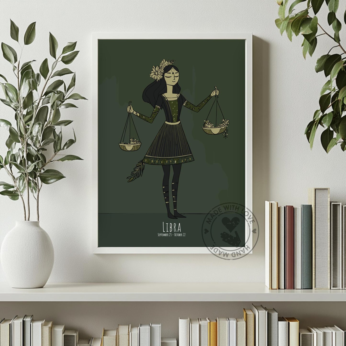 Libra Zodiac Sign Poster