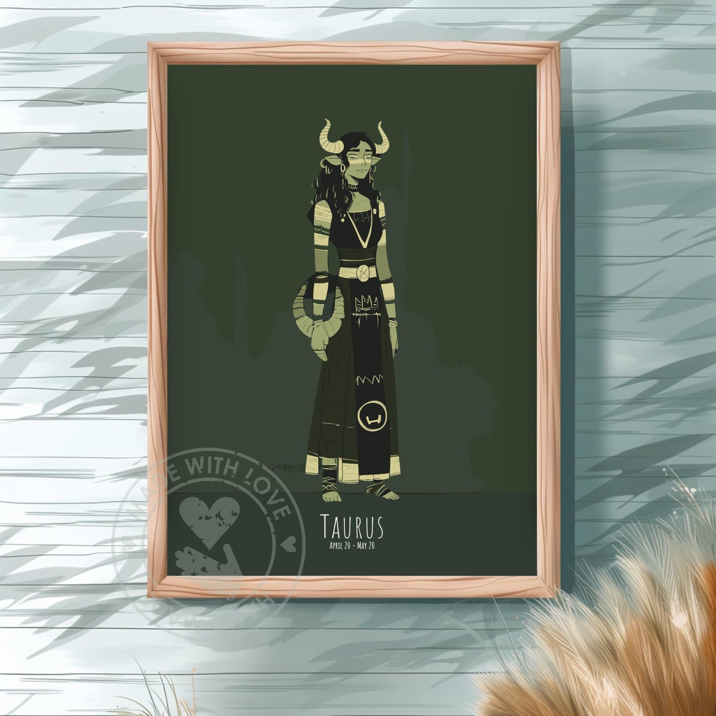 Taurus Zodiac Sign Poster