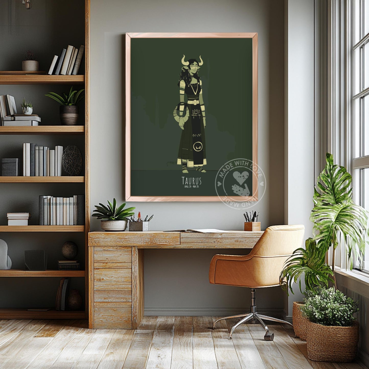 Taurus Zodiac Sign Poster
