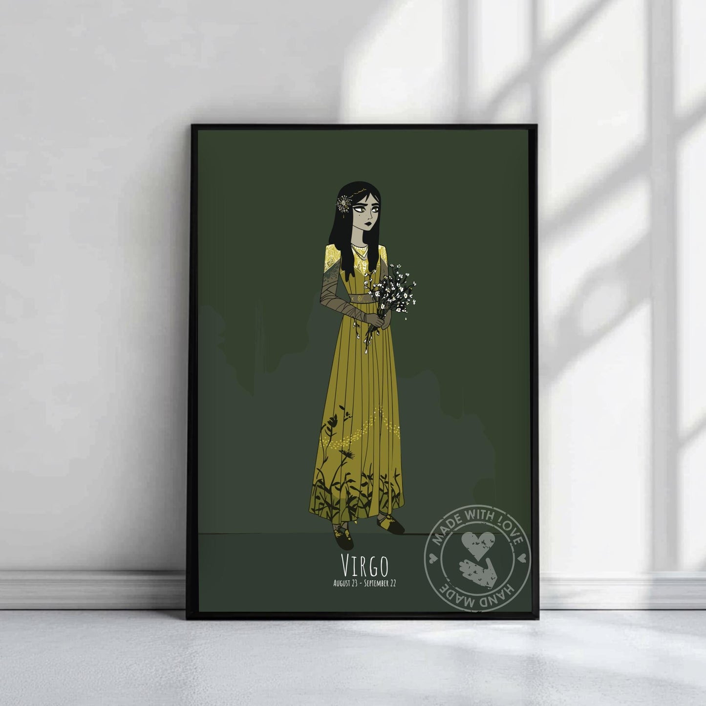 Virgo Zodiac Sign Poster