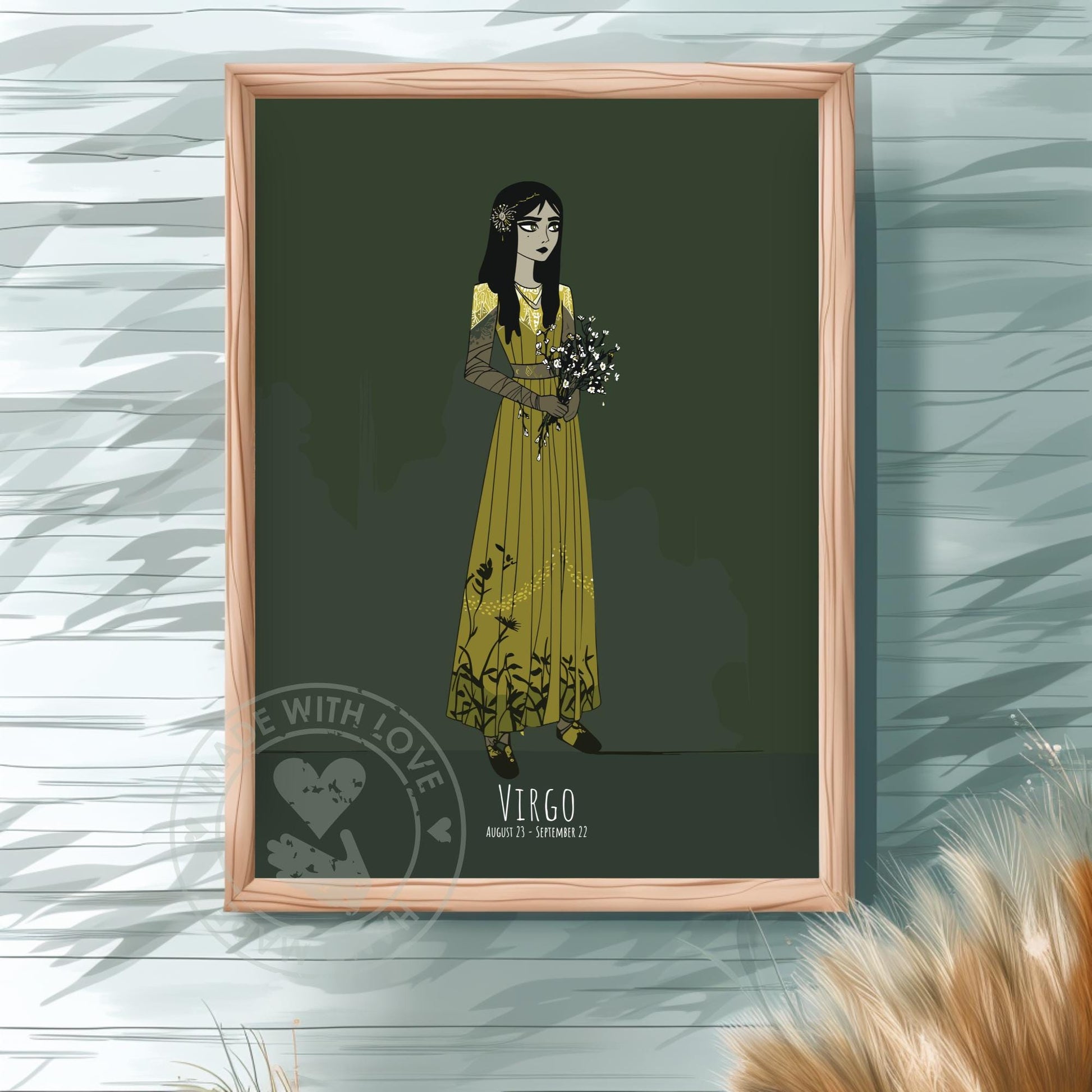 Virgo Zodiac Sign Poster
