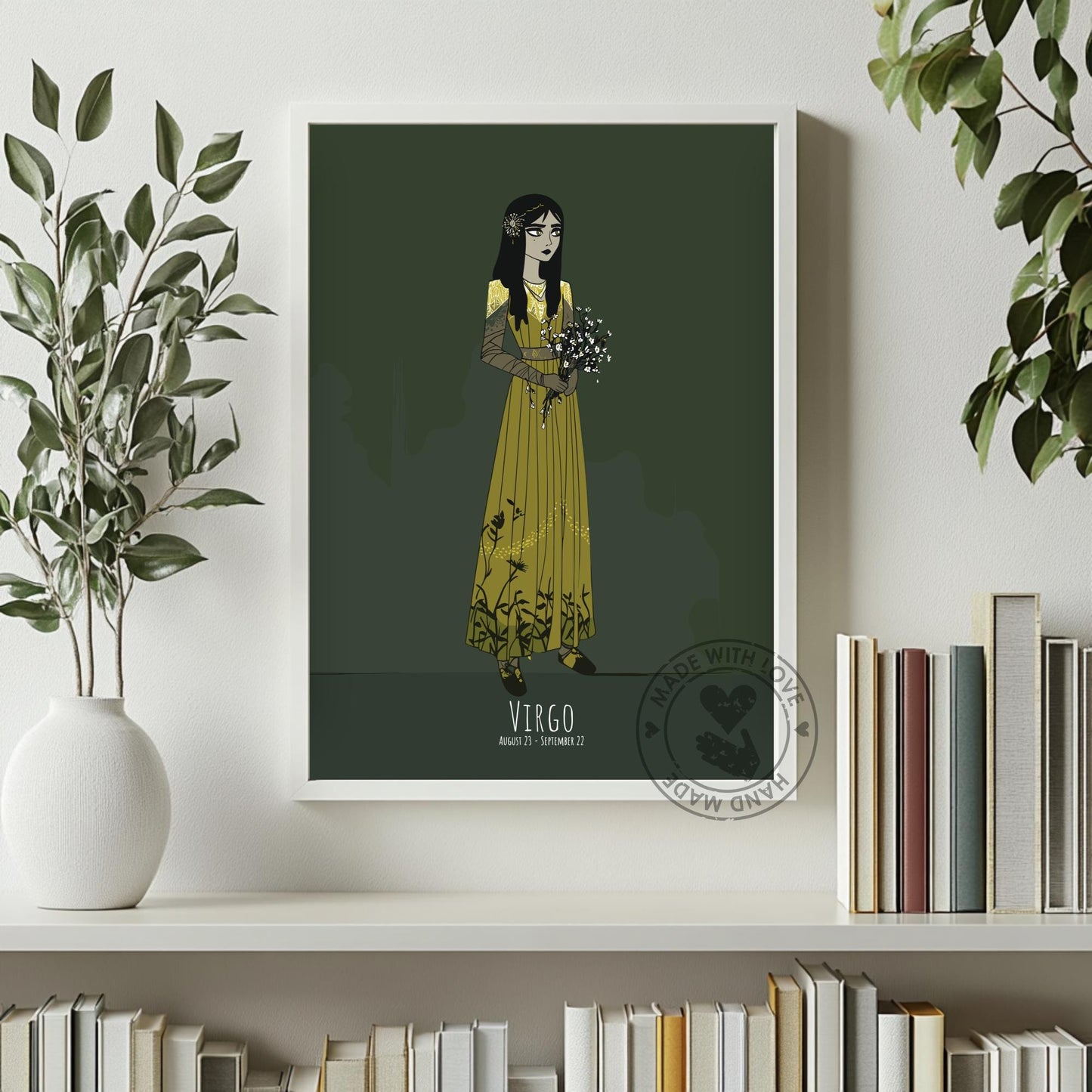 Virgo Zodiac Sign Poster
