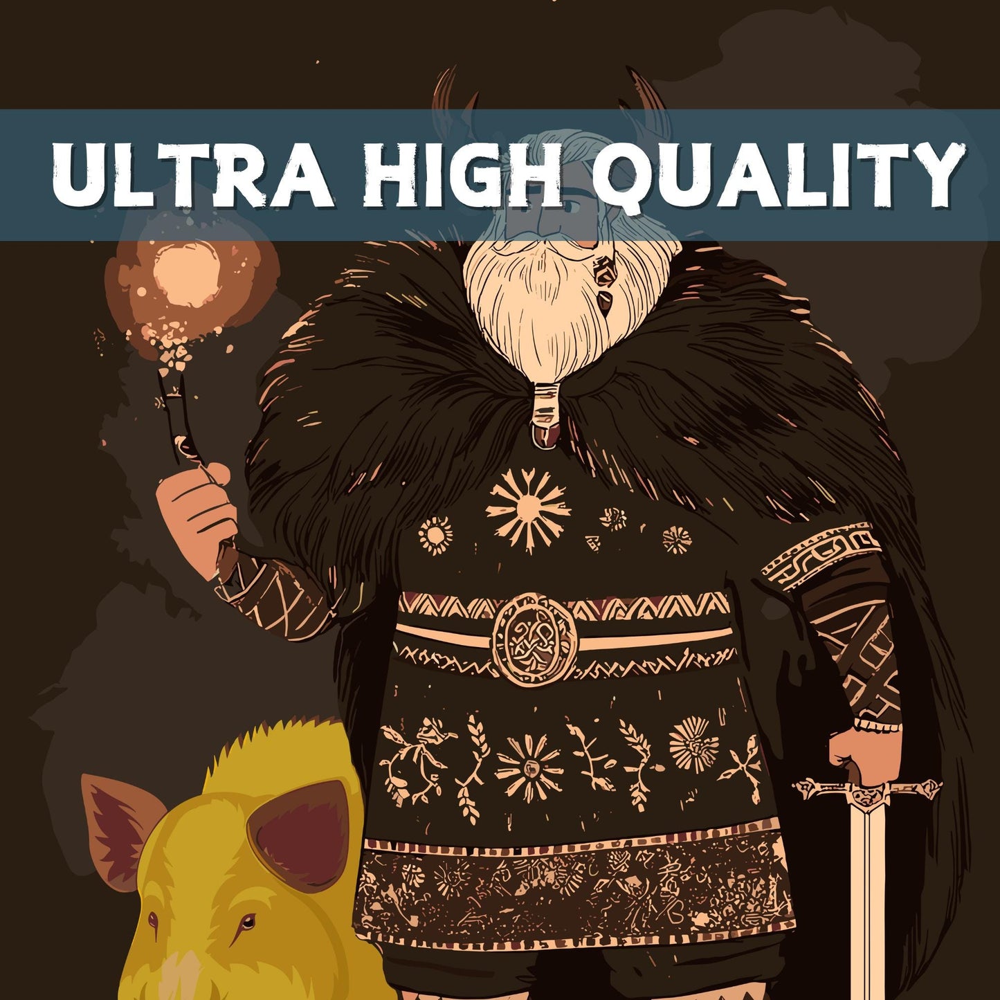 Freyr God Poster