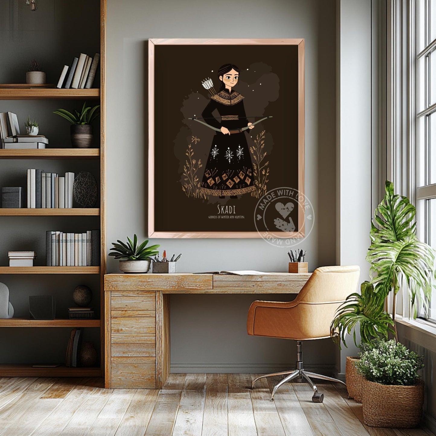 Norse Goddess Skadi Poster