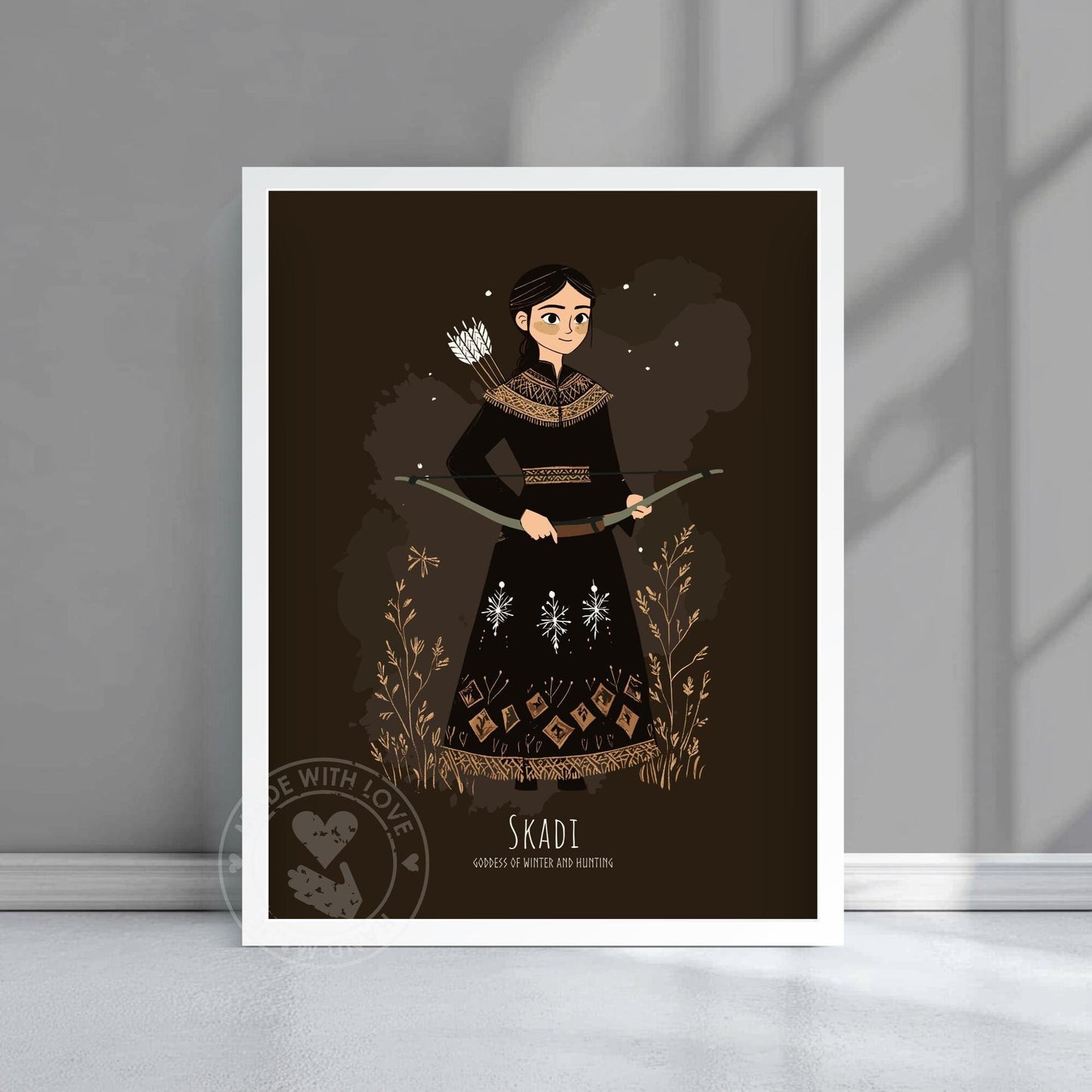 Norse Goddess Skadi Poster