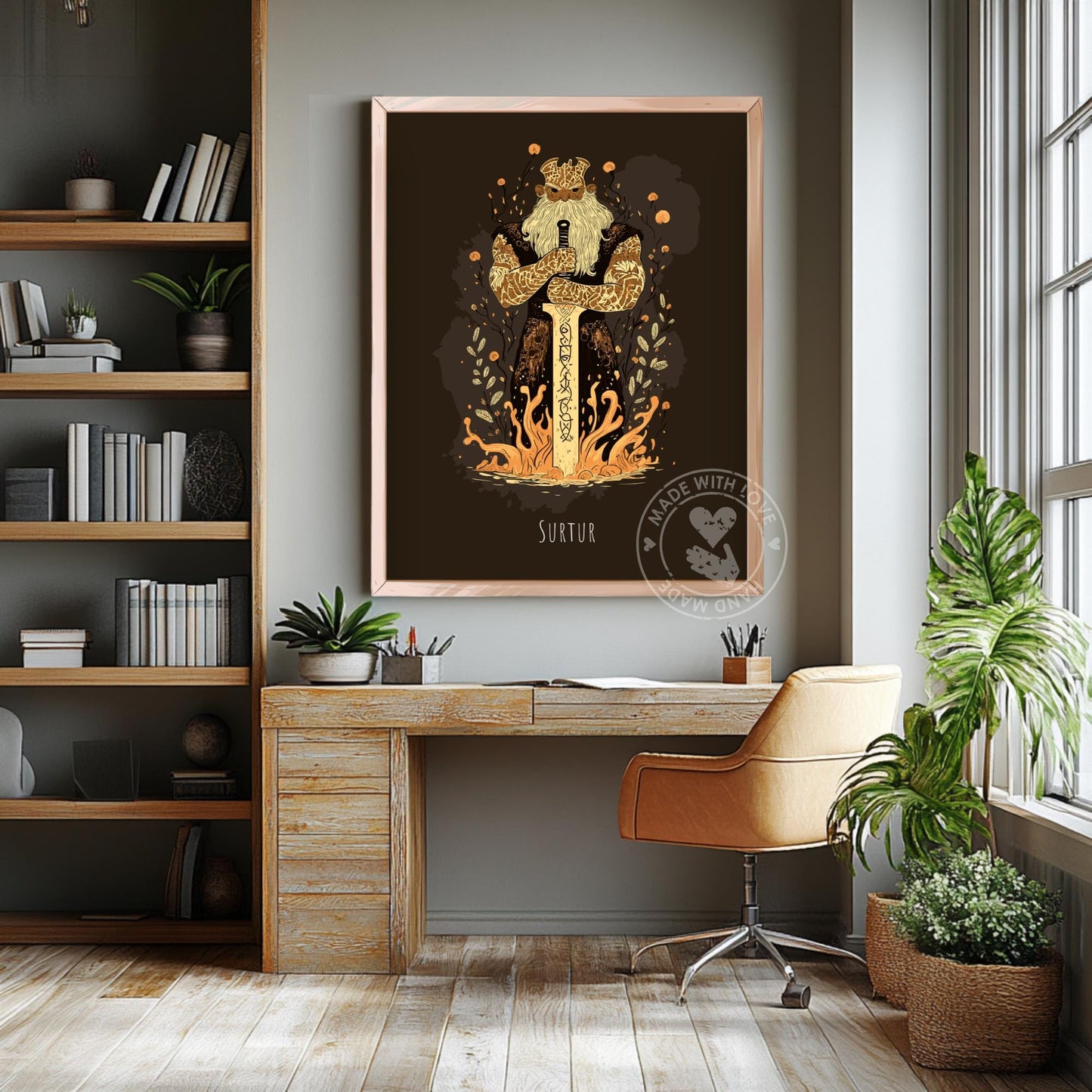 Norse god Surtur Poster