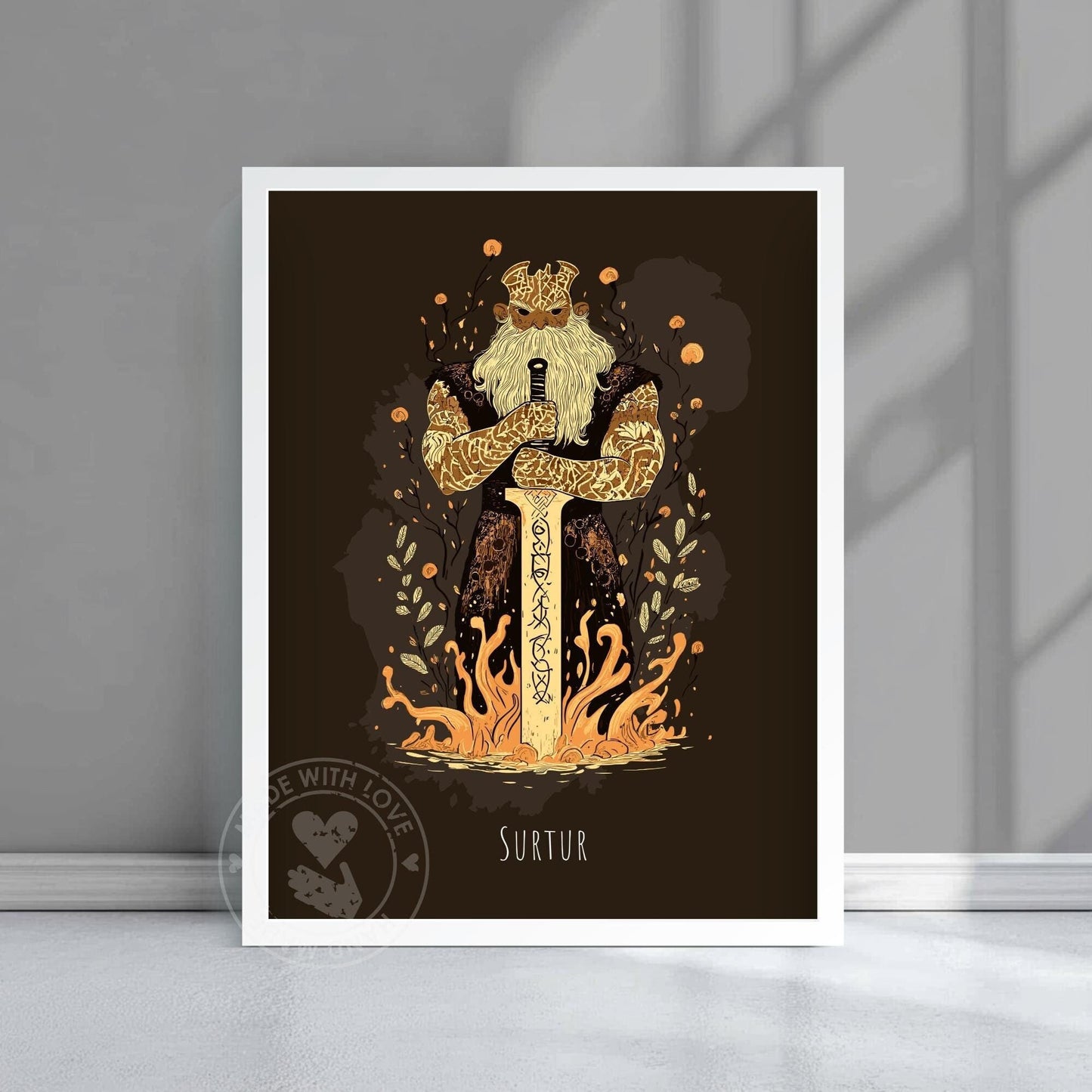Norse god Surtur Poster