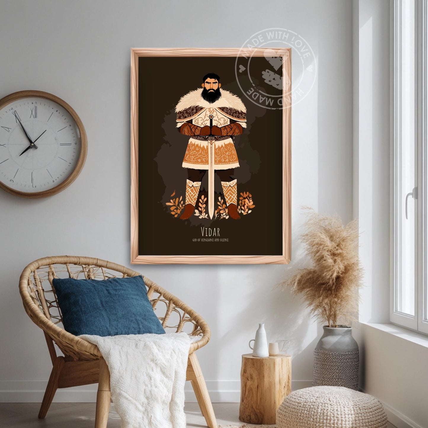 Vidar God Poster