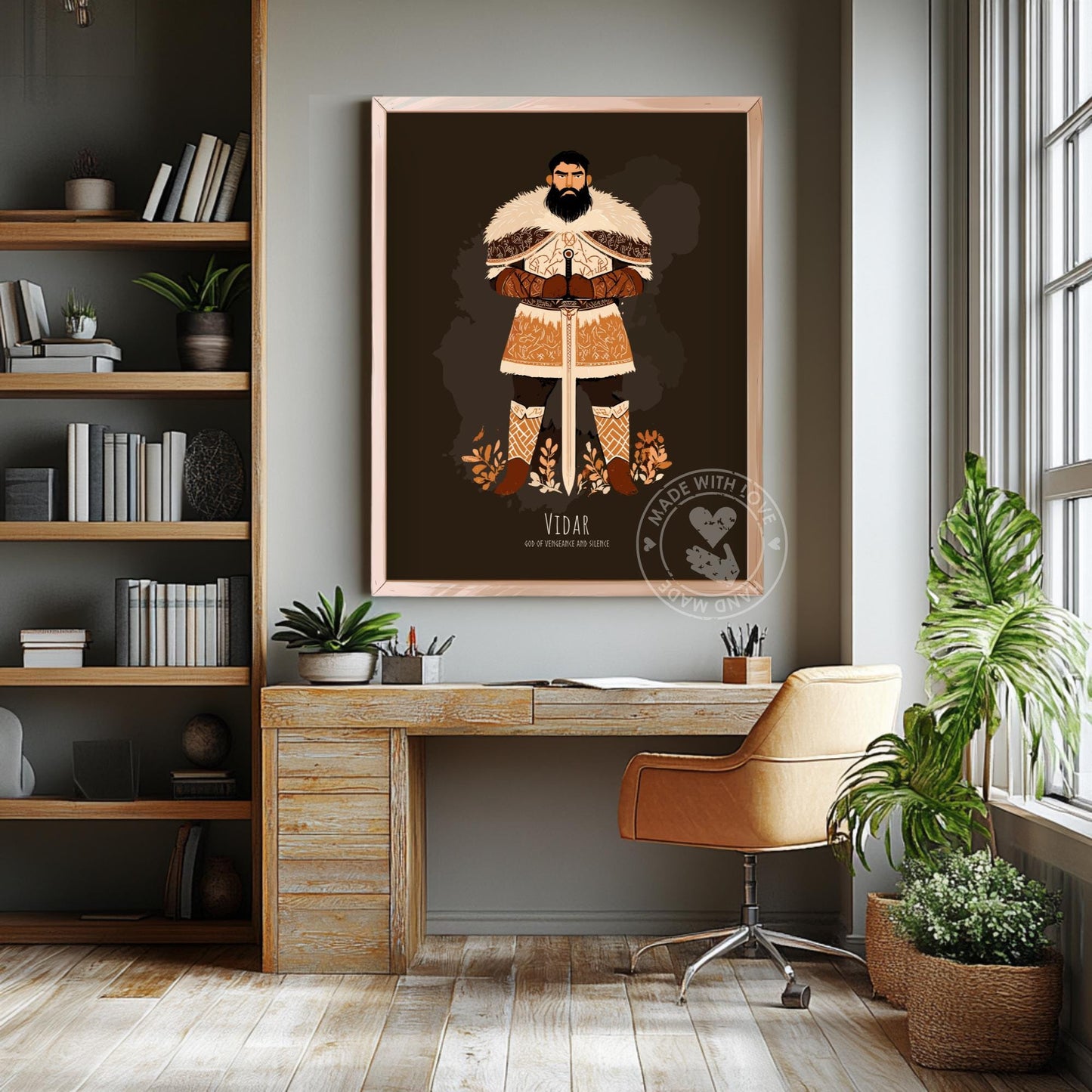 Vidar God Poster