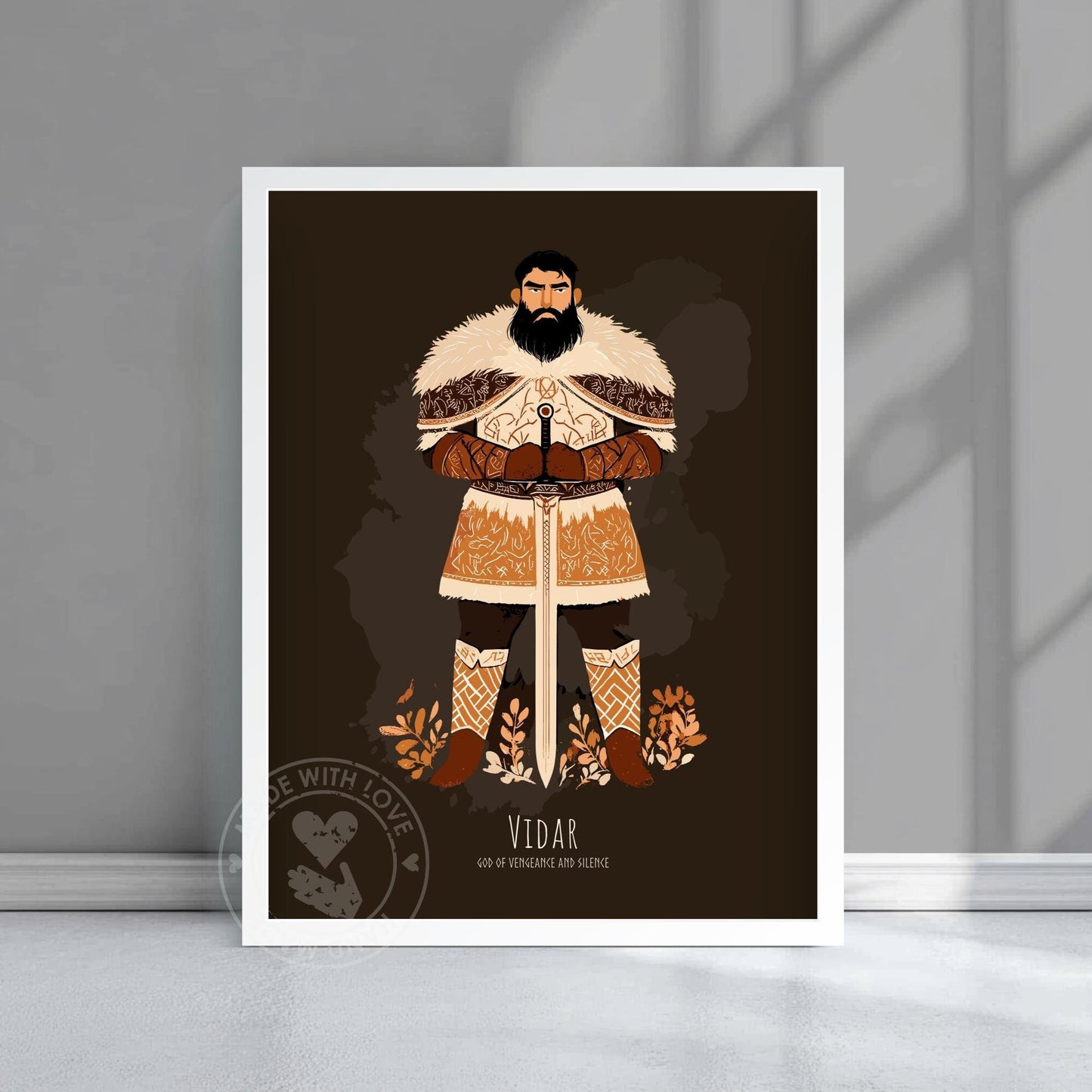 Vidar God Poster