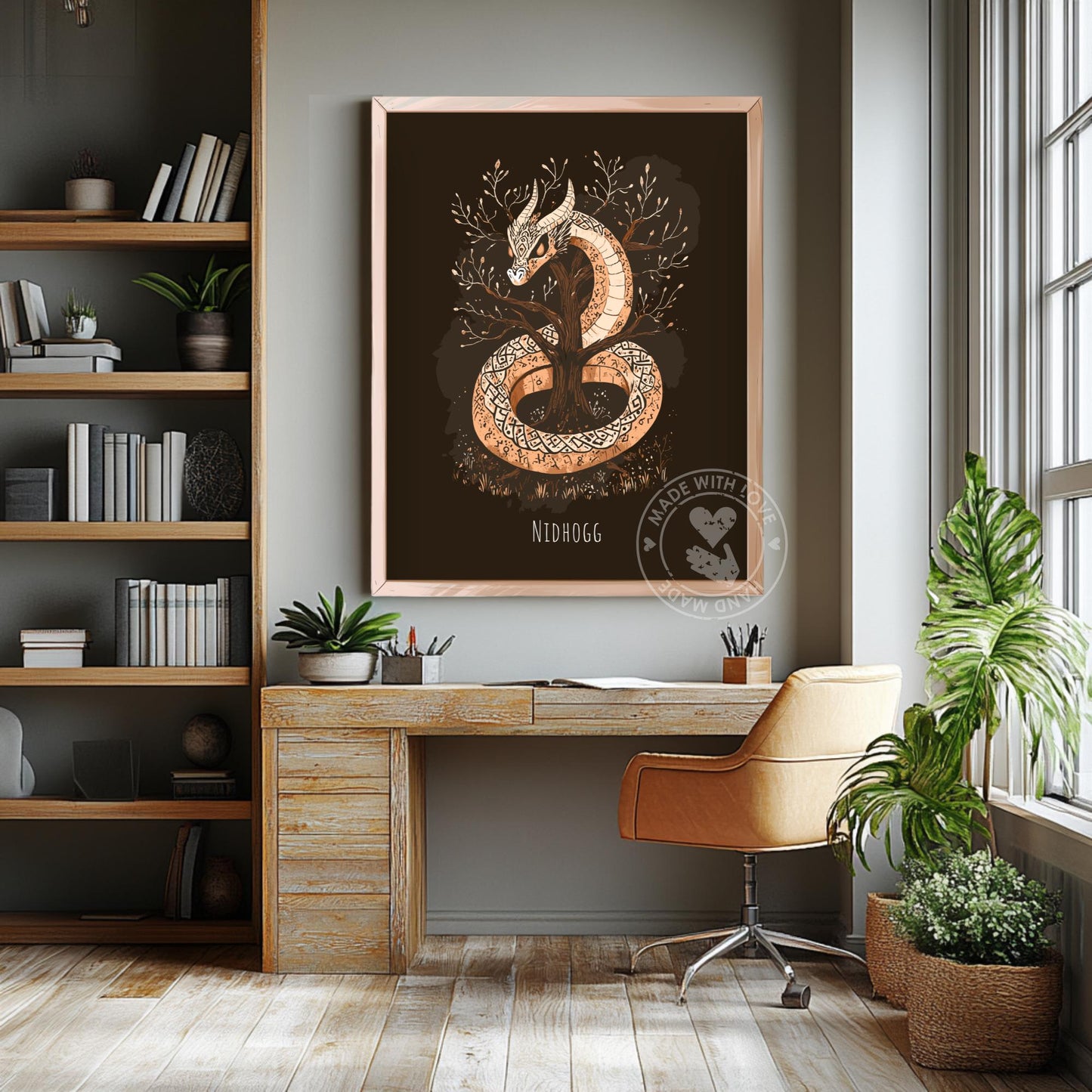 Norse Mythology Nidhogg Poster