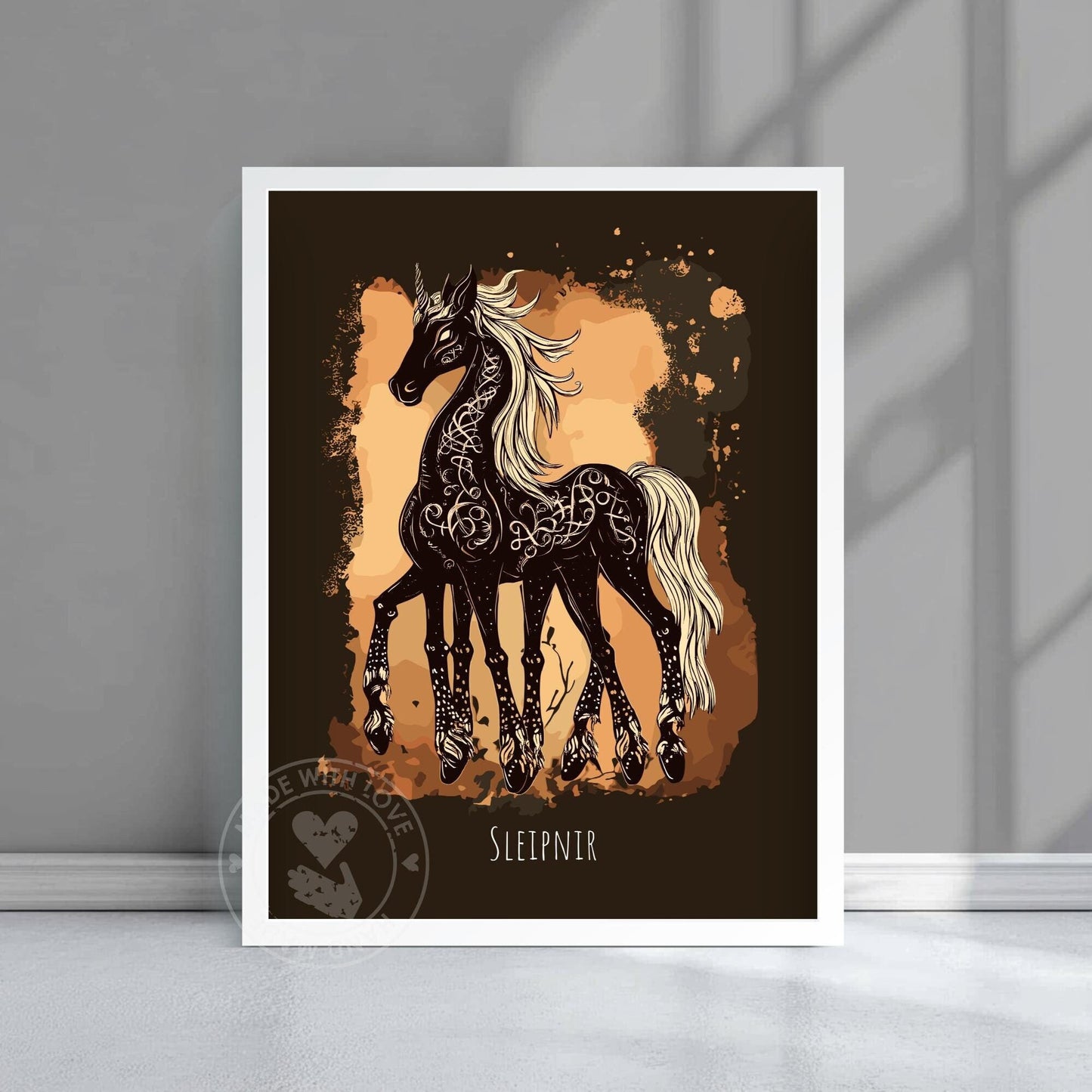 Sleipnir Norse Mythology poster