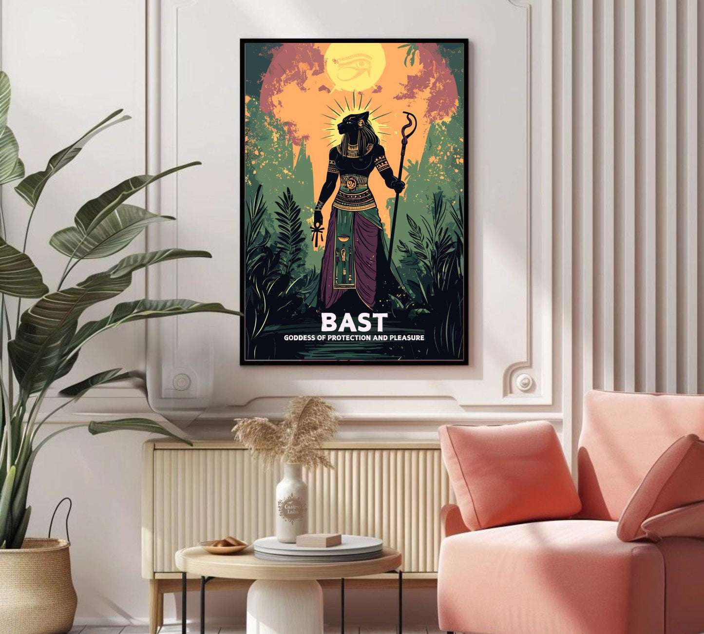 Bast Poster, Egyptian Goddess Bastet, Bast Goddess