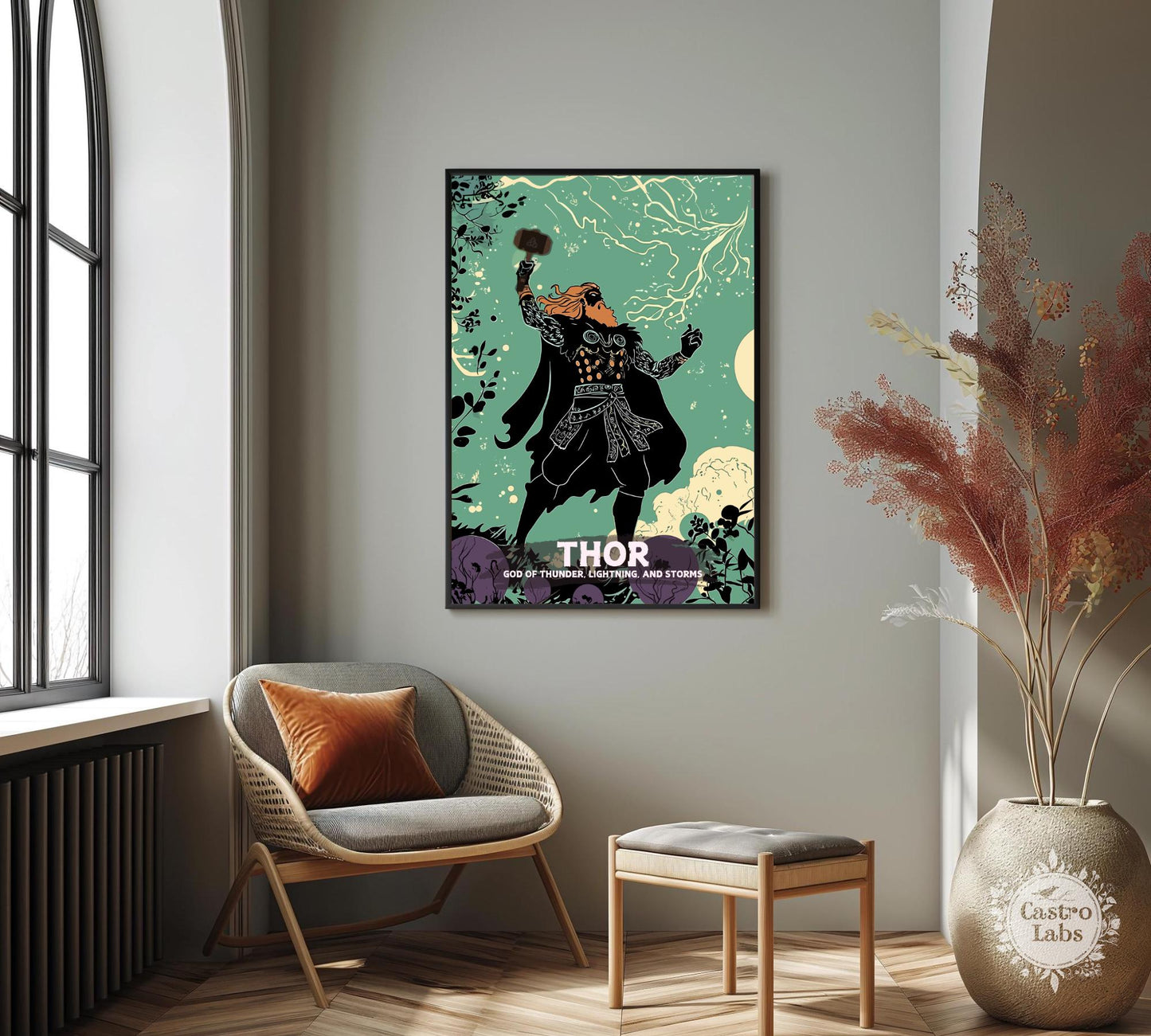 Thor God Poster
