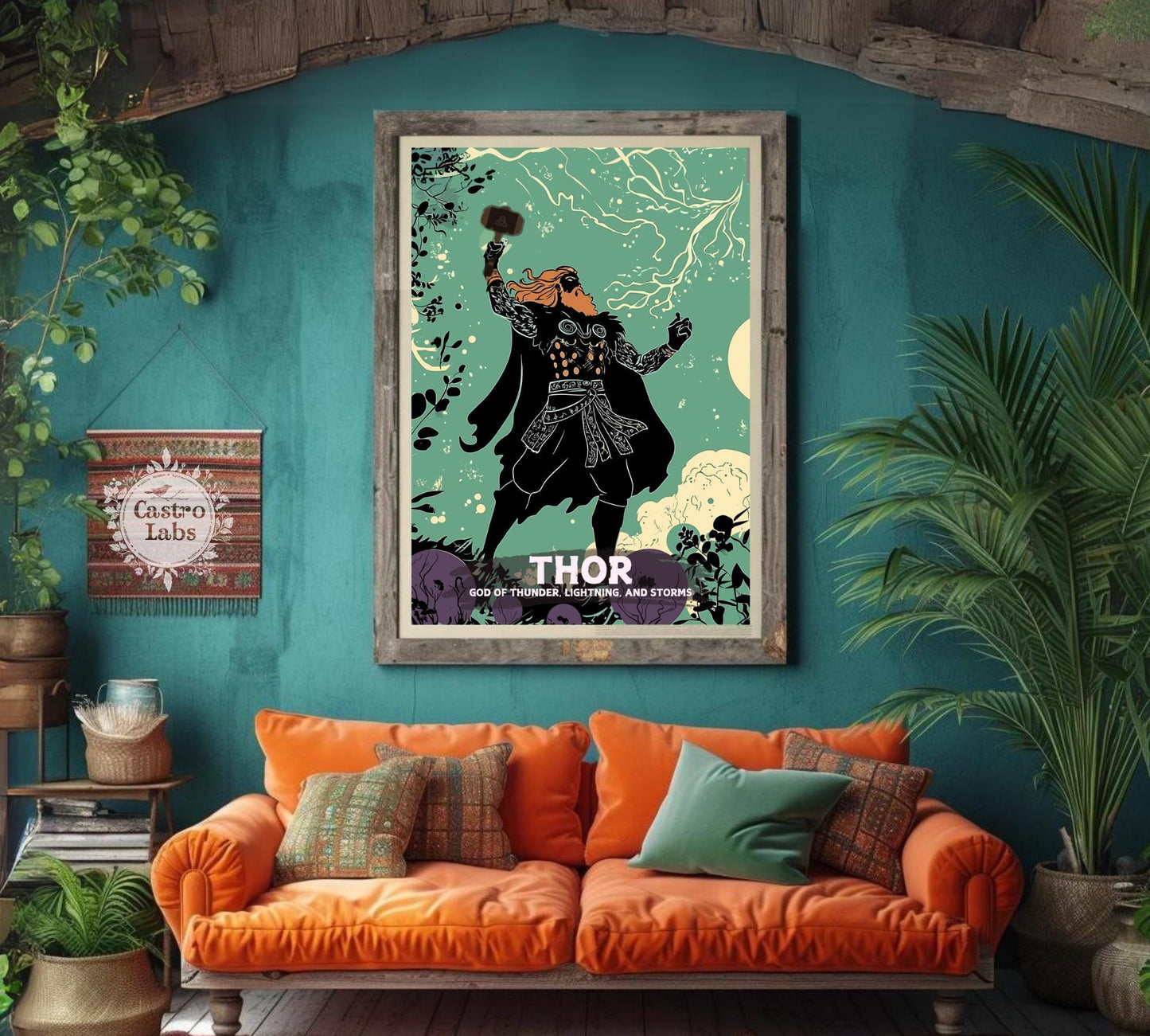 Thor God Poster