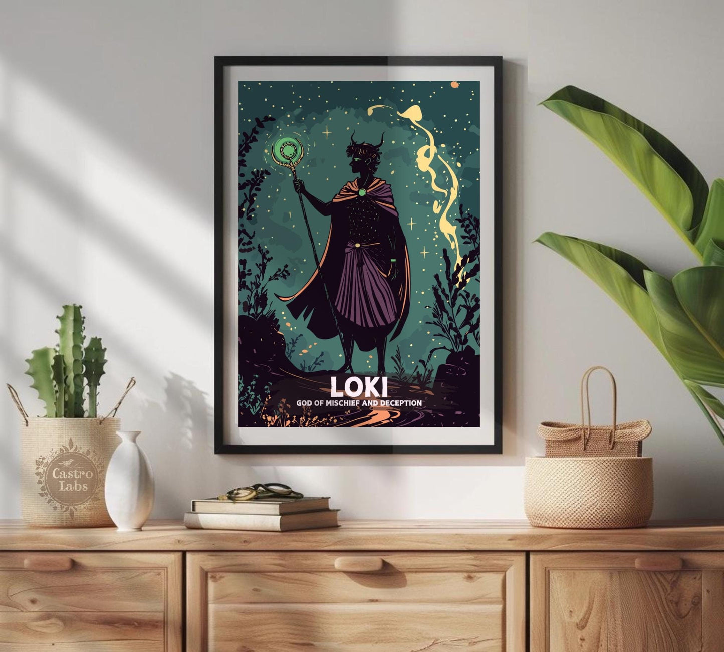 Odin God Poster