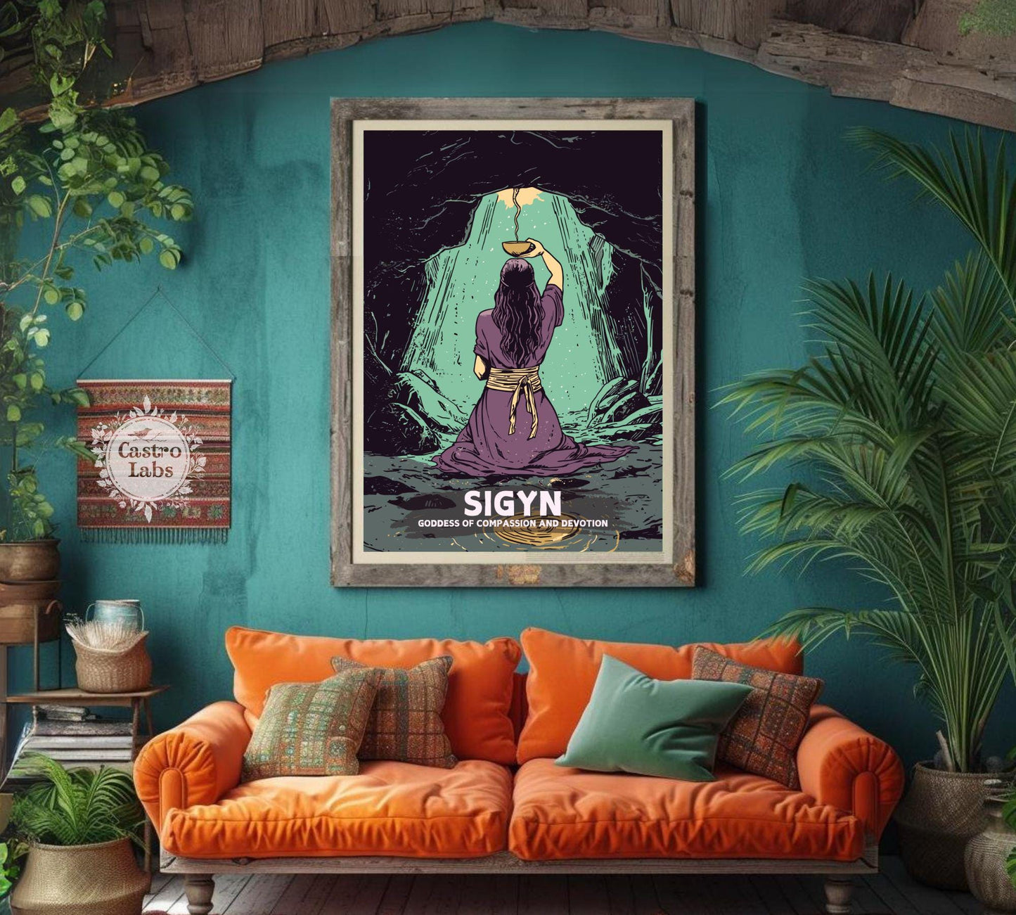 Sigyn Goddess Poster, Goddess of compassion and devotion