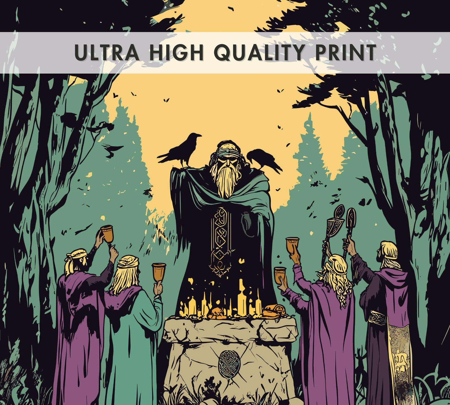 Asatru Artwork, Norse Pagan Rituals Poster