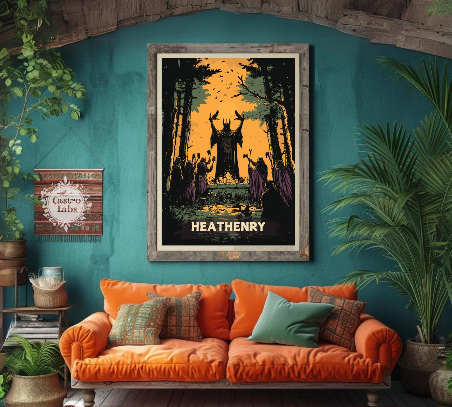 Heathenry Artwork, Norse Pagan Rituals Poster