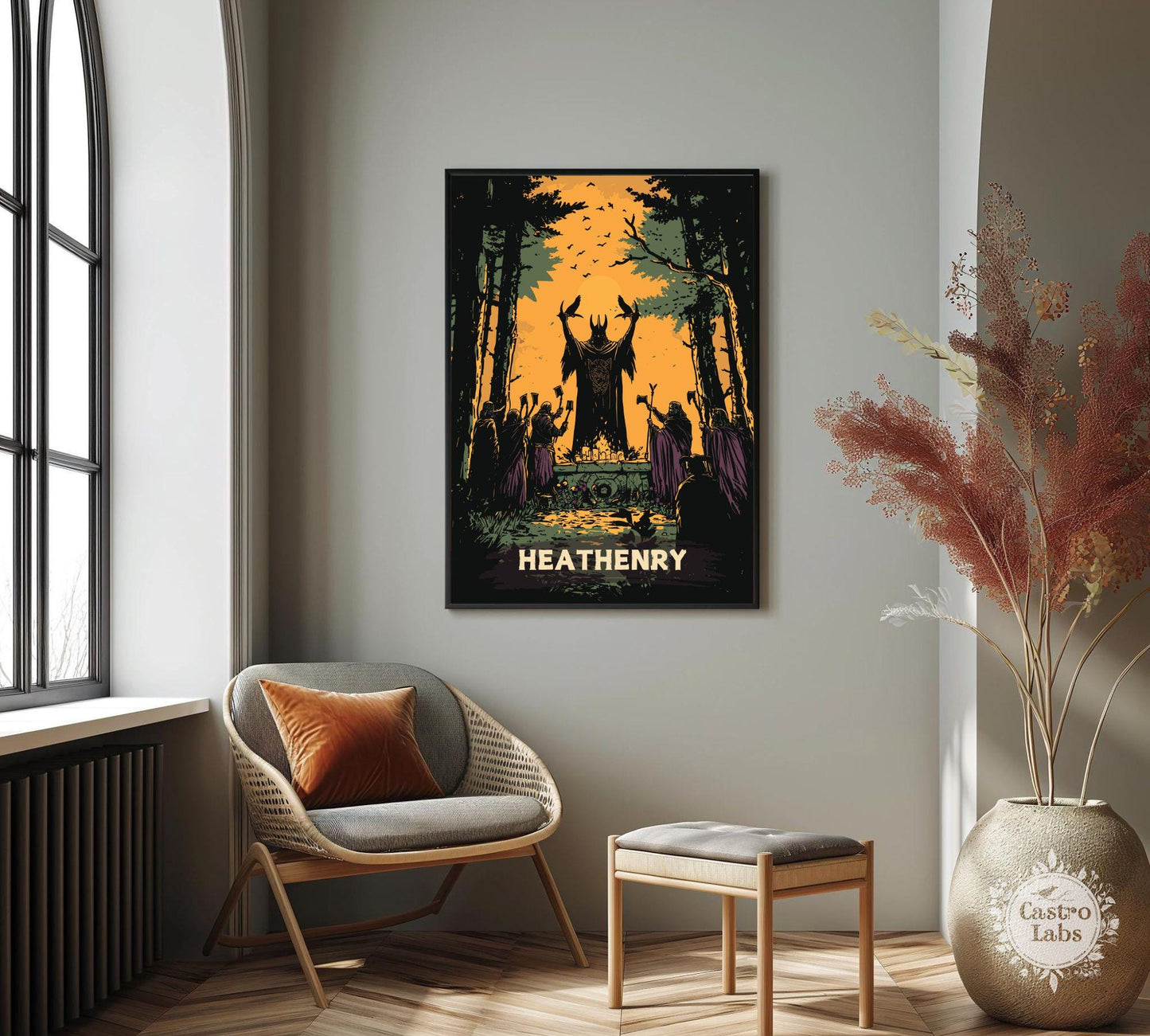 Heathenry Artwork, Norse Pagan Rituals Poster