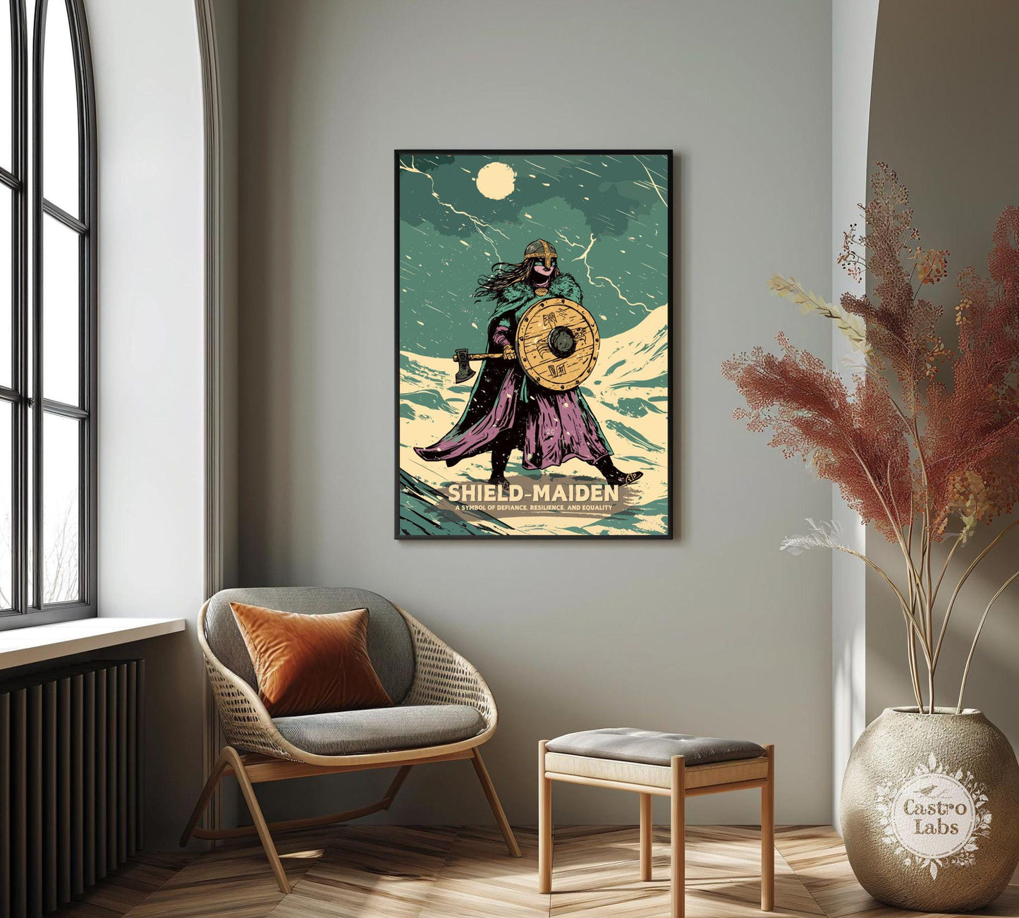 Shield Maiden Poster, Female Viking