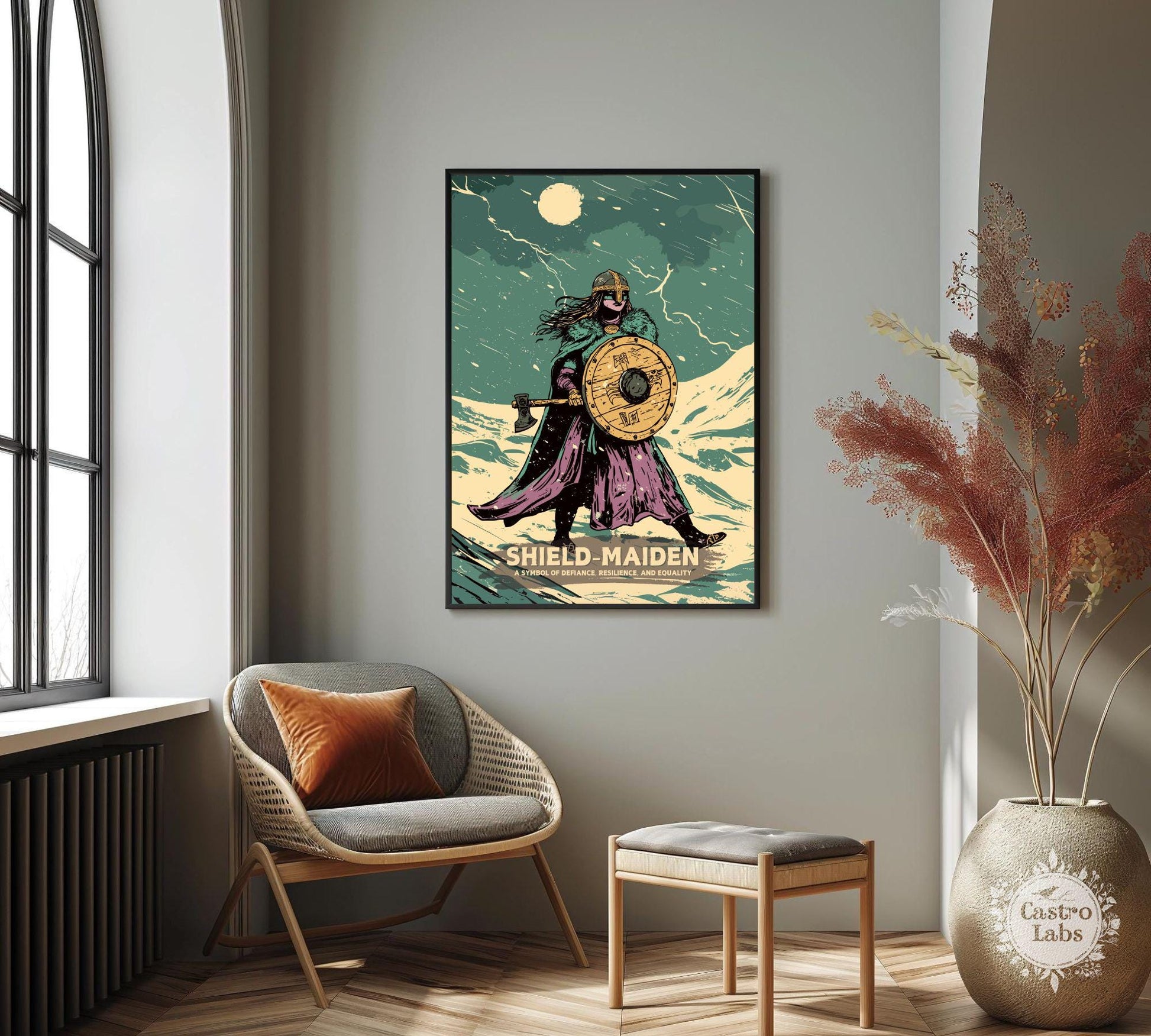 Shield Maiden Poster, Female Viking