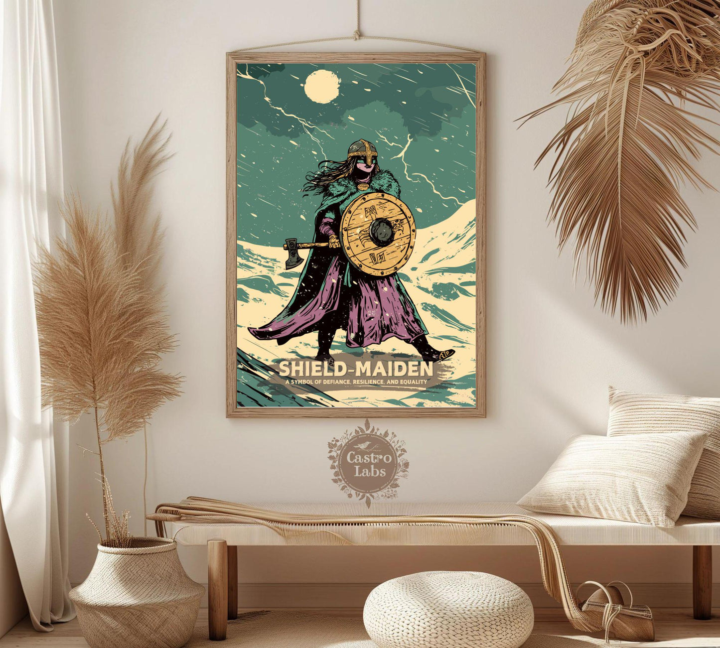 Shield Maiden Poster, Female Viking