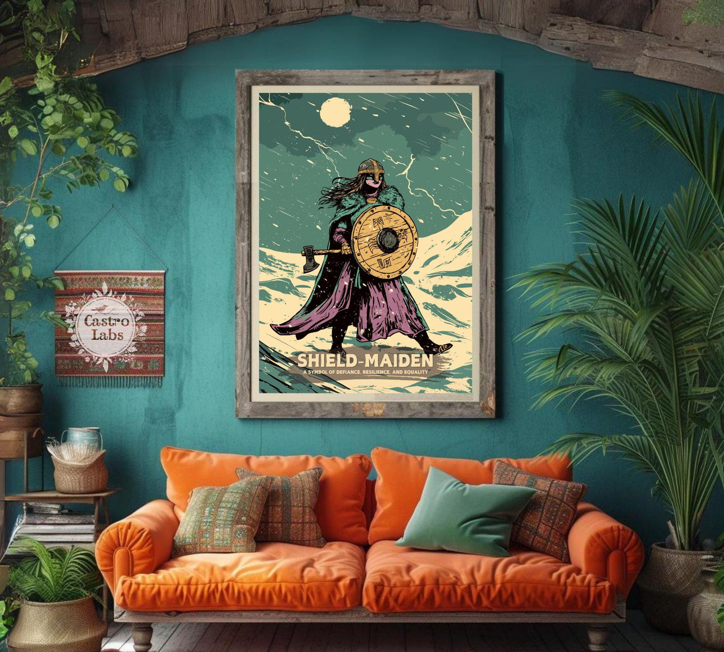 Shield Maiden Poster, Female Viking